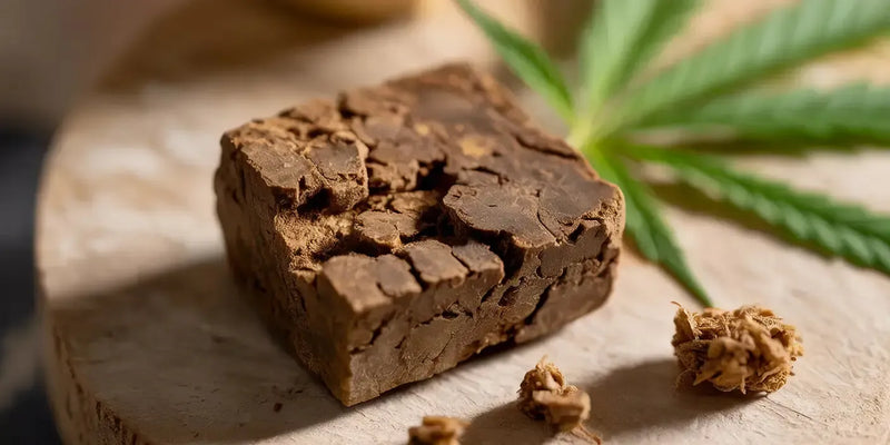 Eine Nahaufnahme von CBD-Hasch