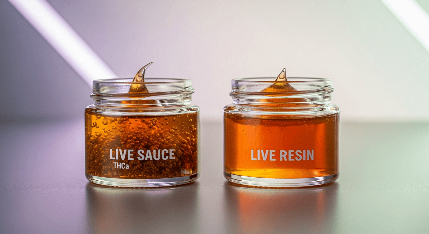 Live Sauce vs Live Resin: Was ist der Unterschied und was ist besser für Dich?