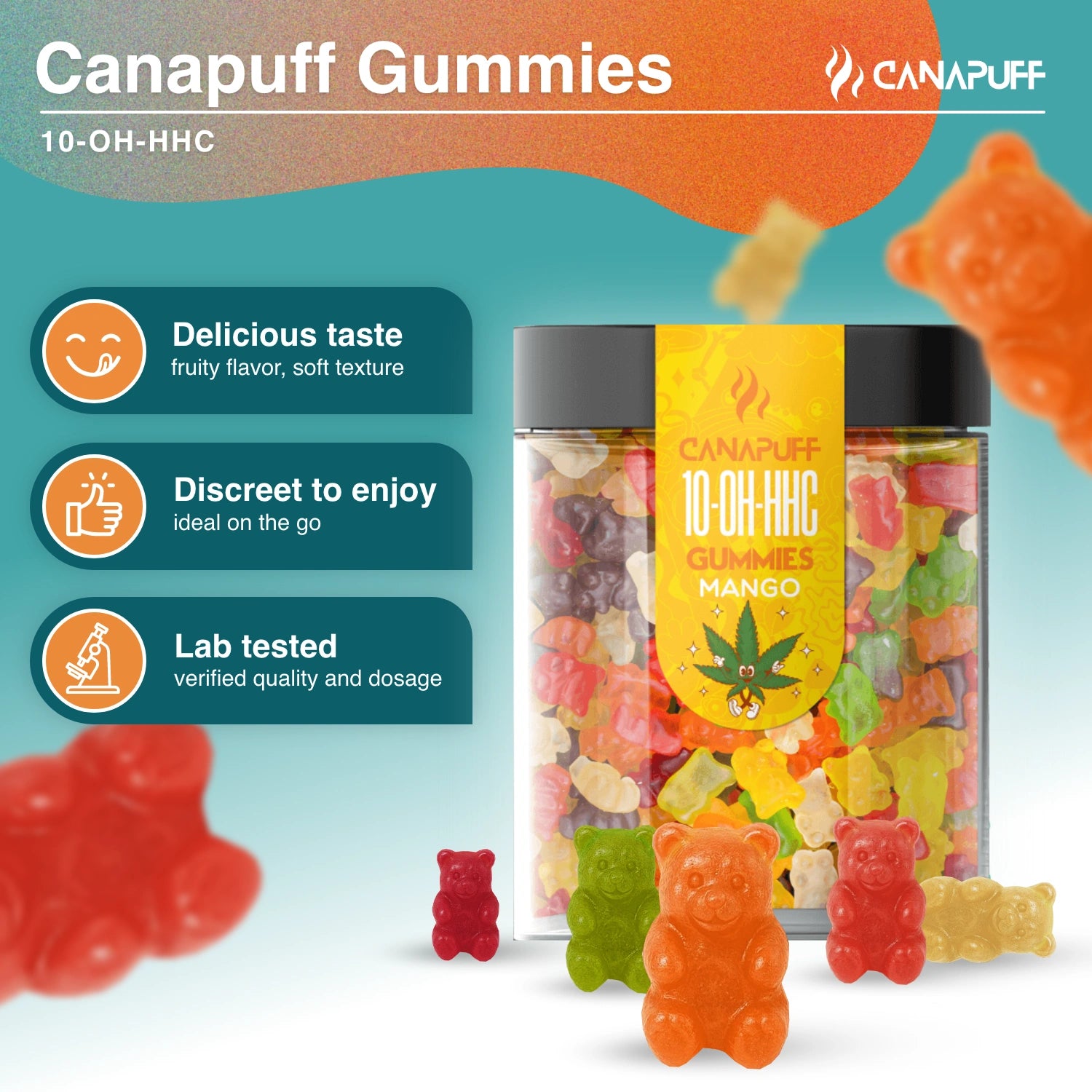 10-OH-HHC Gummibärchen - Mango - Canapuff