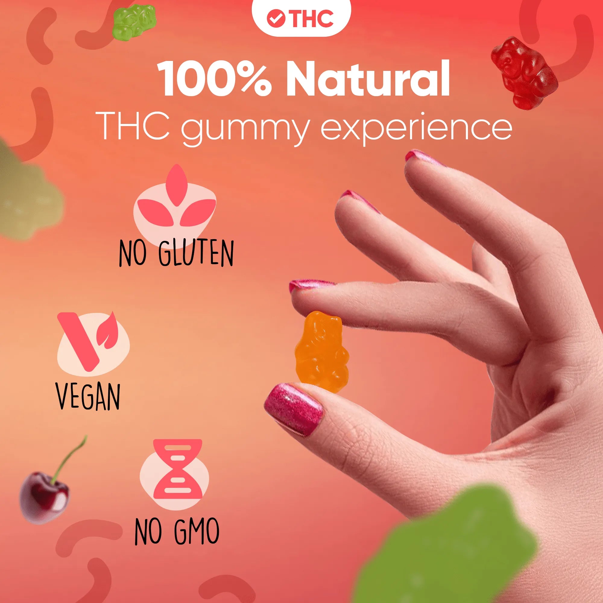 THC Gummibärchen - Cherry