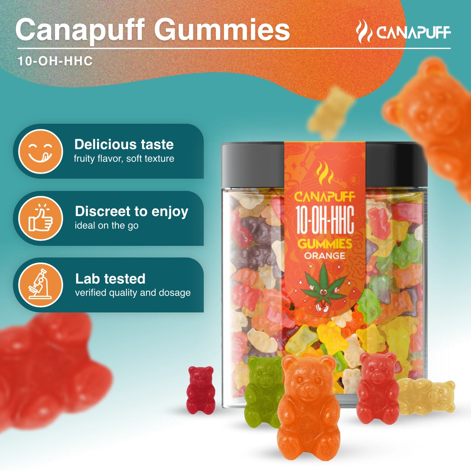 10-OH-HHC Gummibärchen - Orange - Canapuff