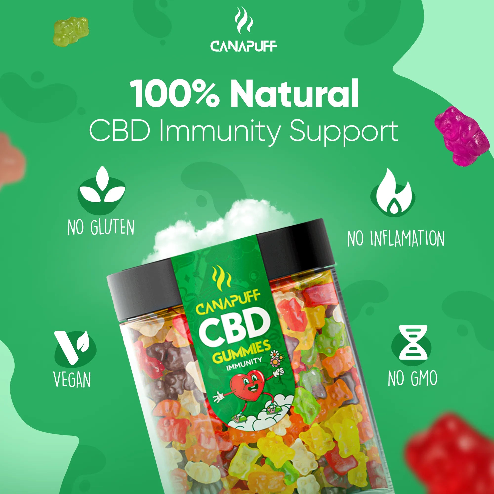 Canapuff - CBD Gummies - Immunity-Canapuff