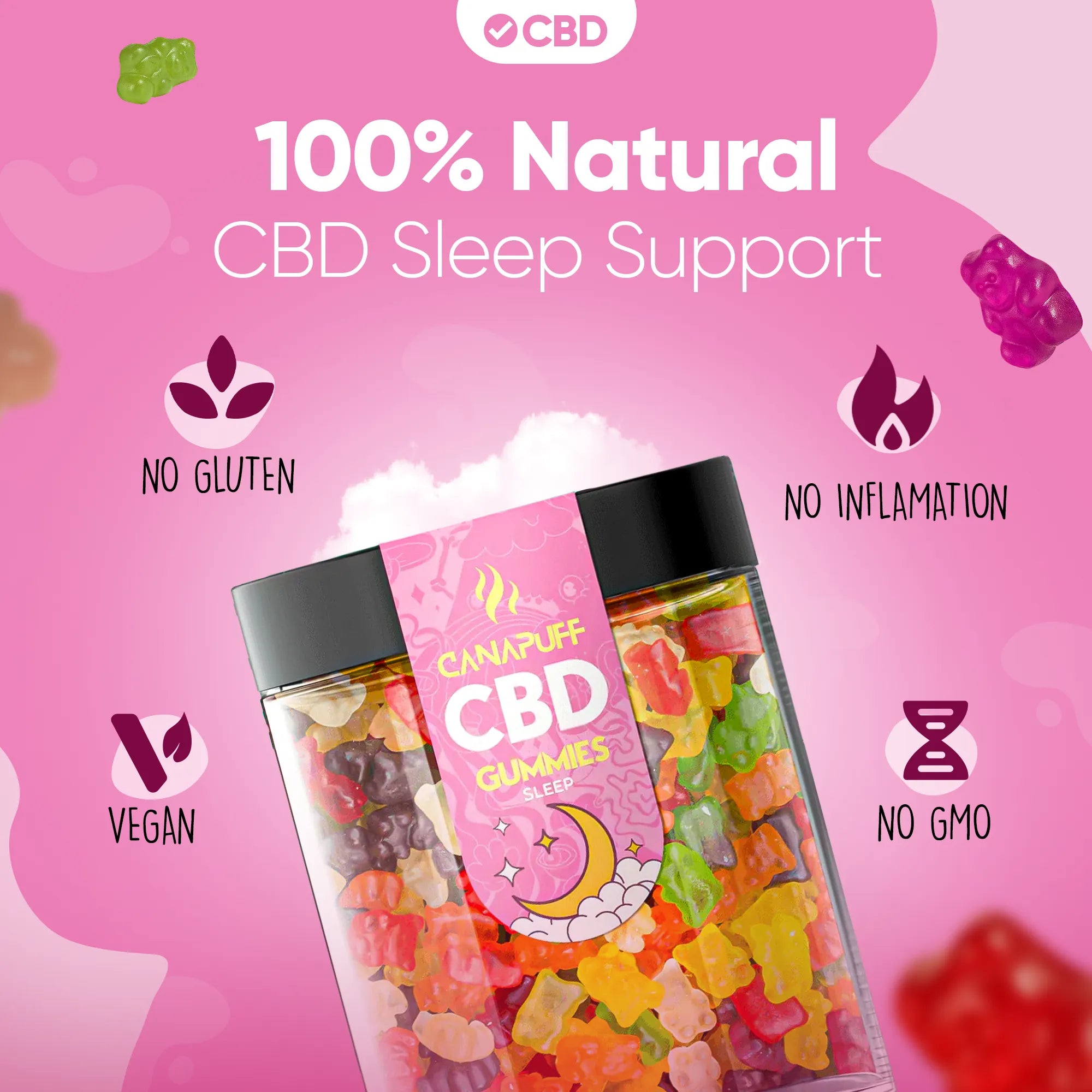 Canapuff - CBD Gummibärchen - Sleep-Canapuff