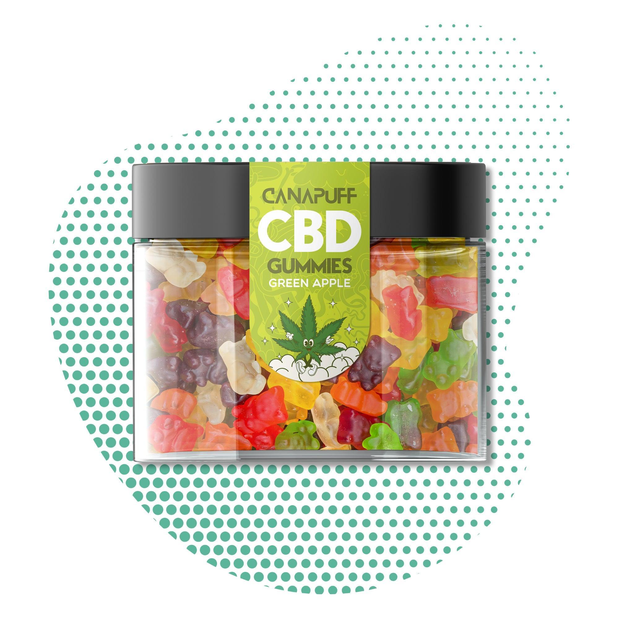 Canapuff - CBD Gummibärchen - Grüner Apfel-Canapuff