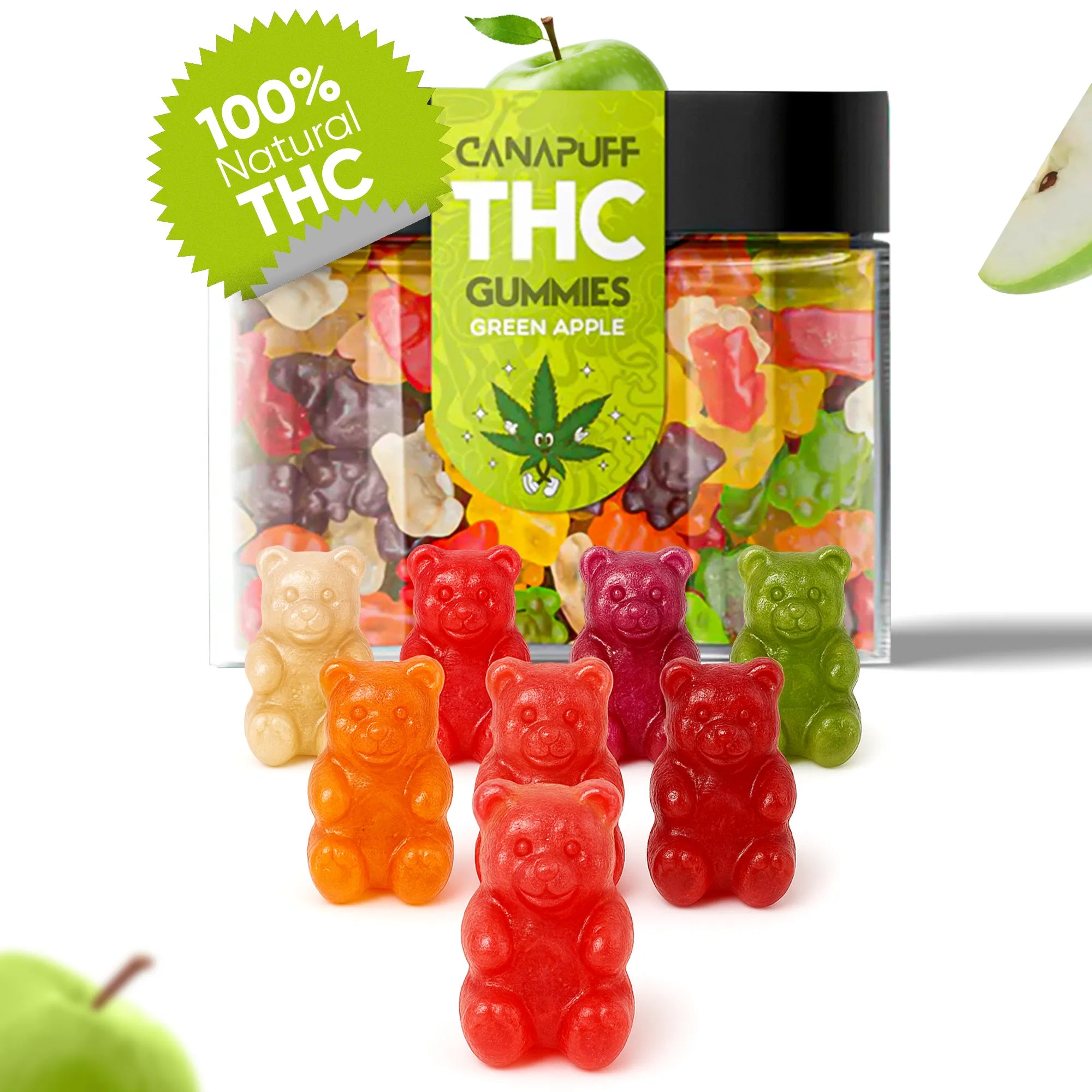 THC Gummibärchen Green Apple-Canapuff