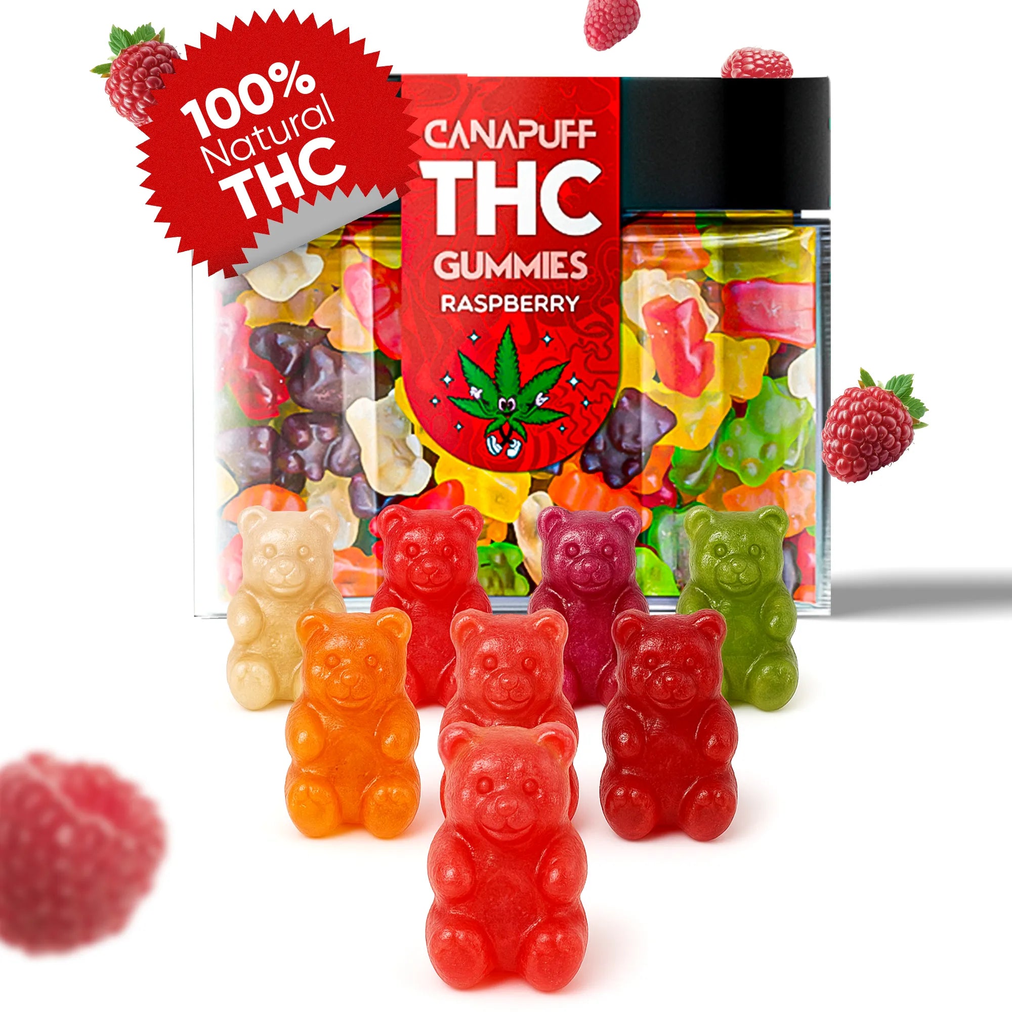 THC Gummibärchen Raspberry-Canapuff