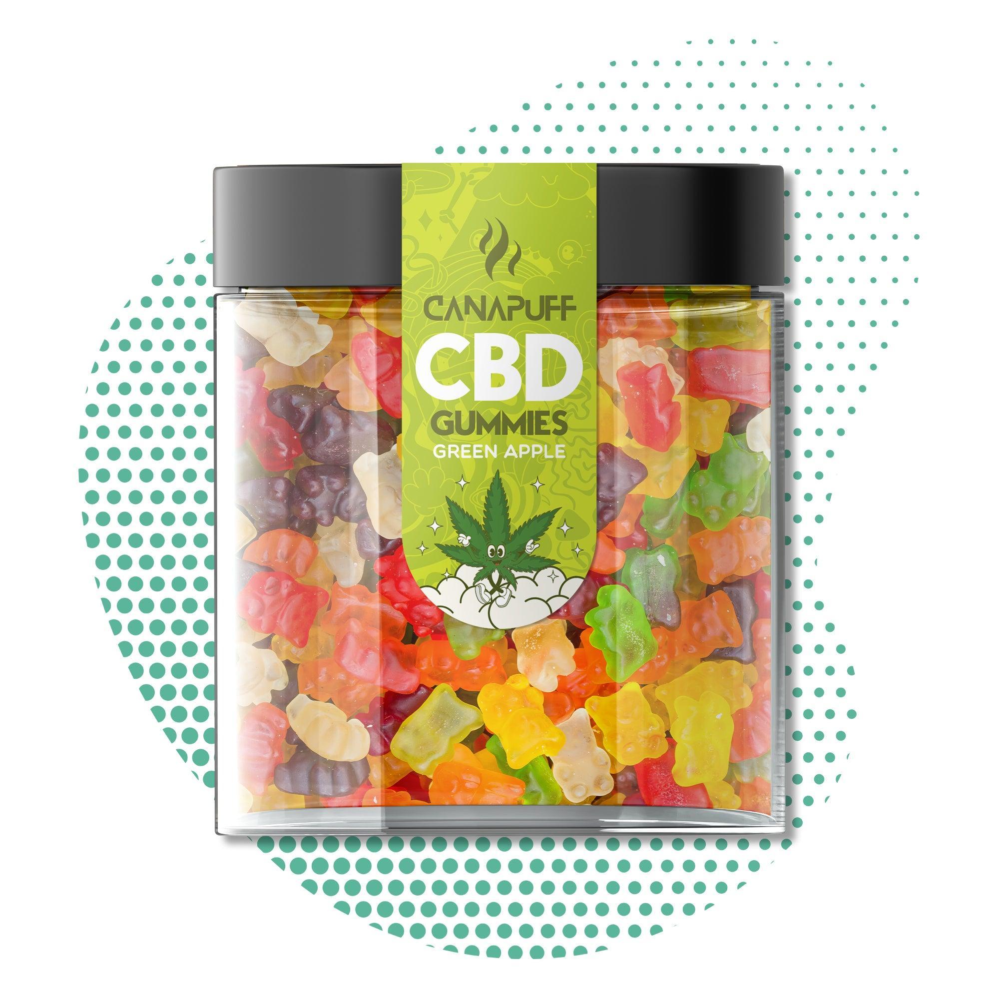 Canapuff - CBD Gummibärchen - Grüner Apfel-Canapuff