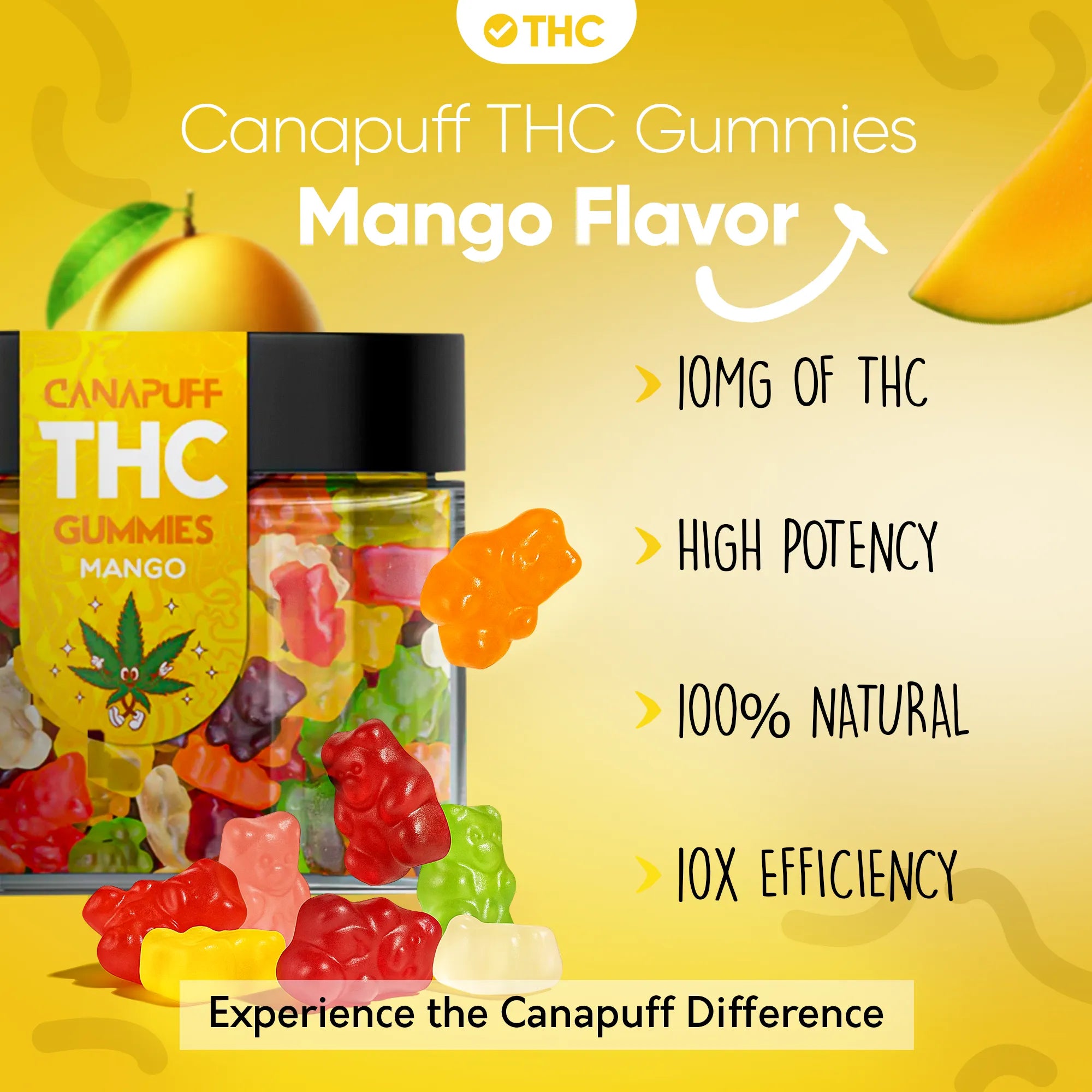 THC Gummibärchen Mango-Canapuff