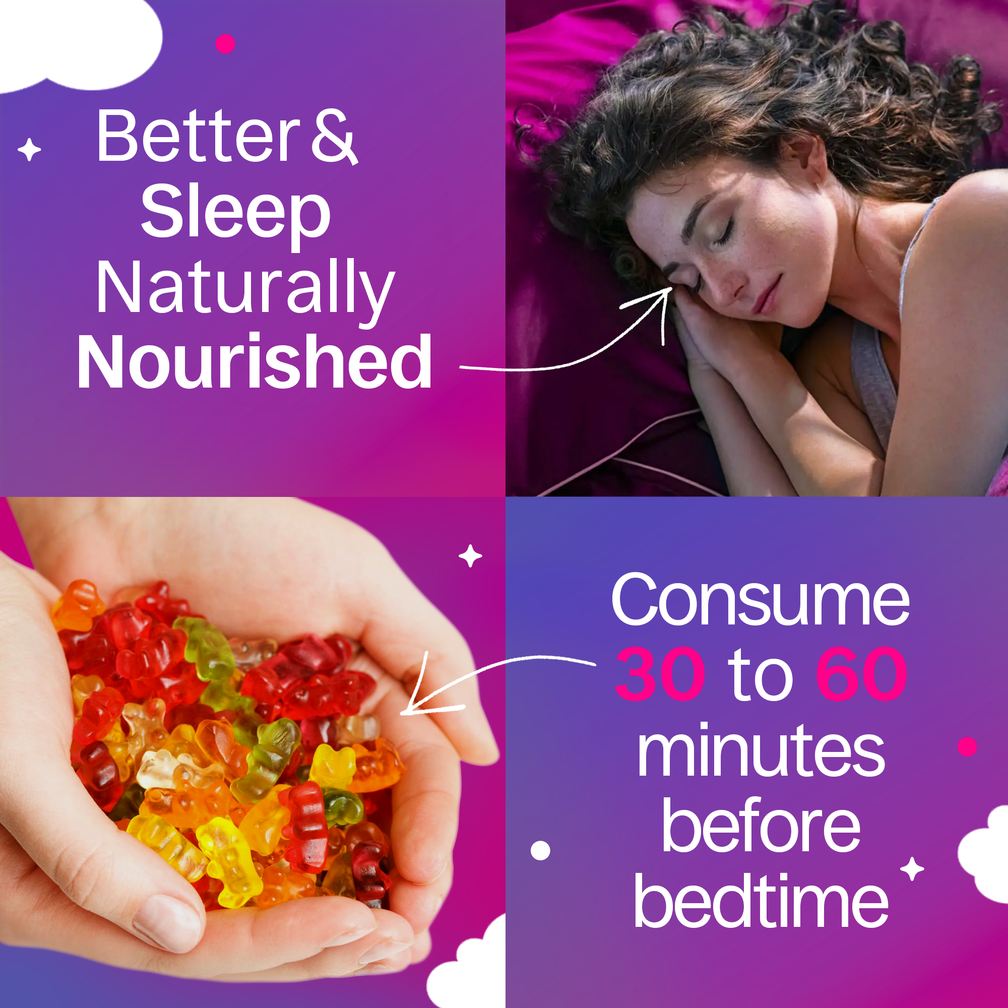 Melatonin+CBN Gummibärchen - Himbeer-Canapuff