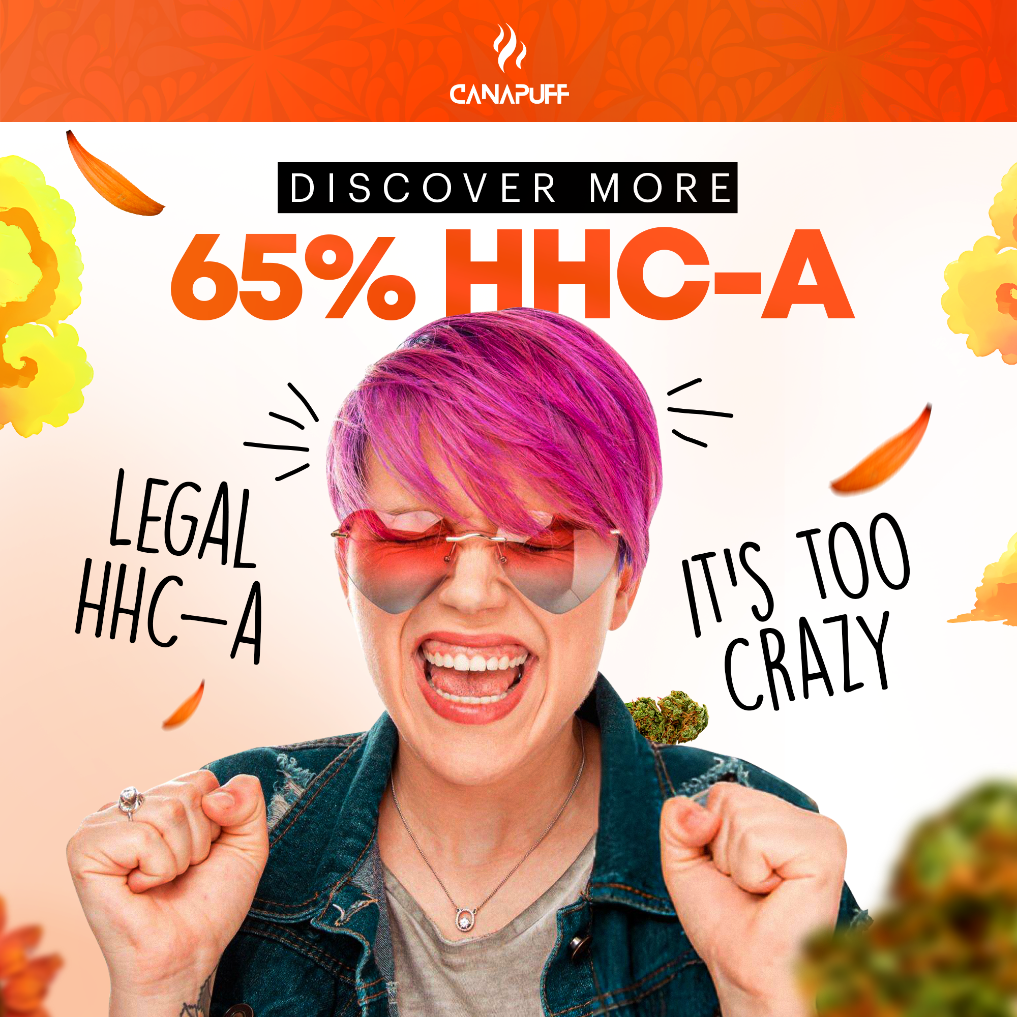 Canapuff - Green Crack 65% - HHC-A Blüten-Canapuff