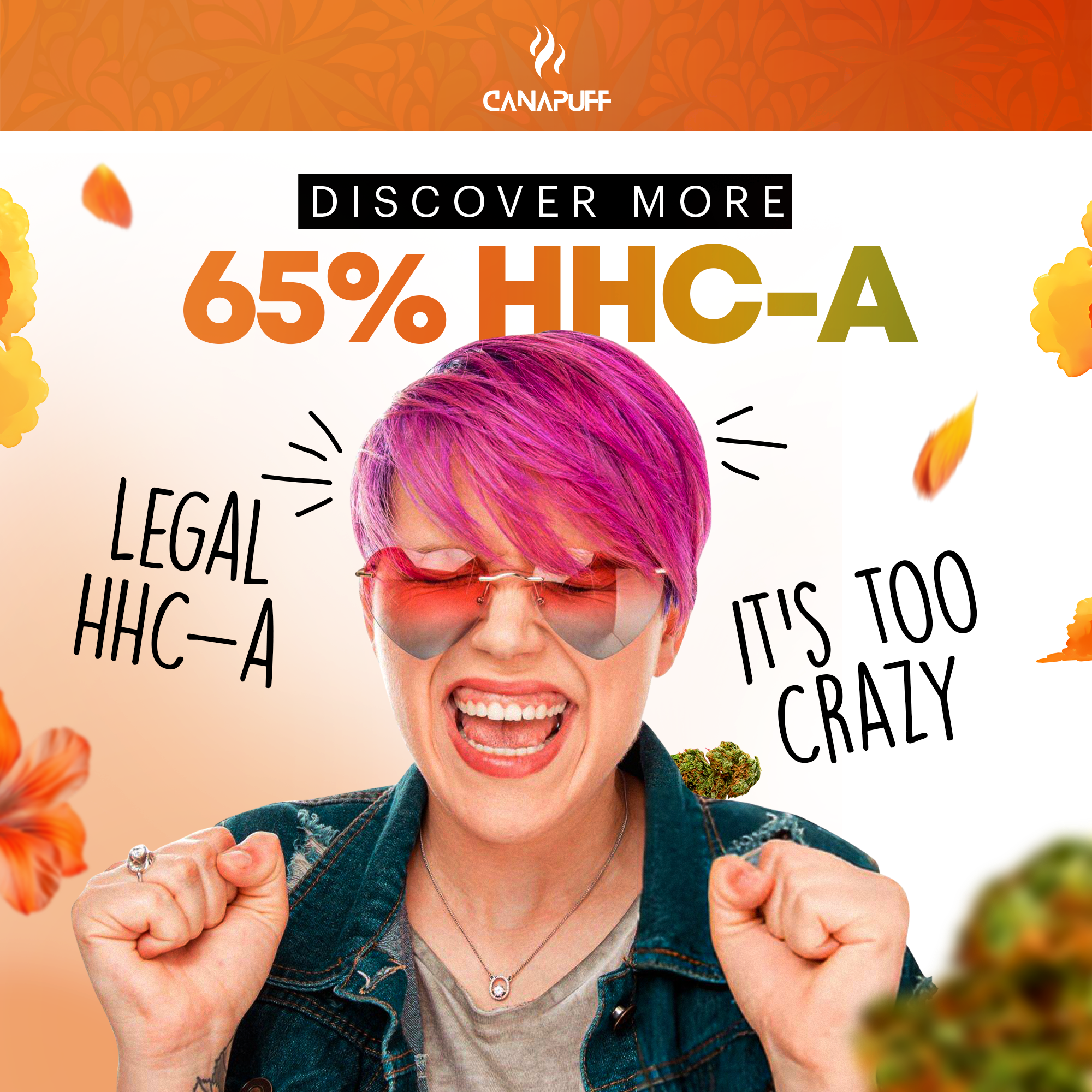 Canapuff - Gelonade 65% - HHC-A Blüten-Canapuff