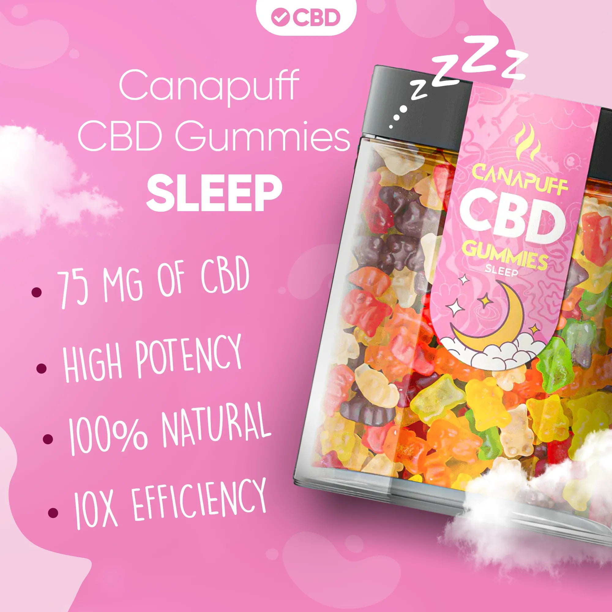 Canapuff - CBD Gummies - Sleep-Canapuff