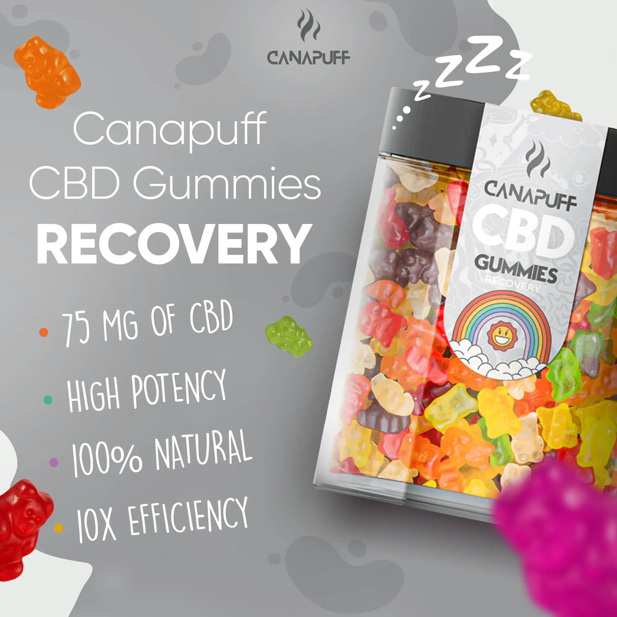 Canapuff - CBD Gummibärchen - Recovery-Canapuff