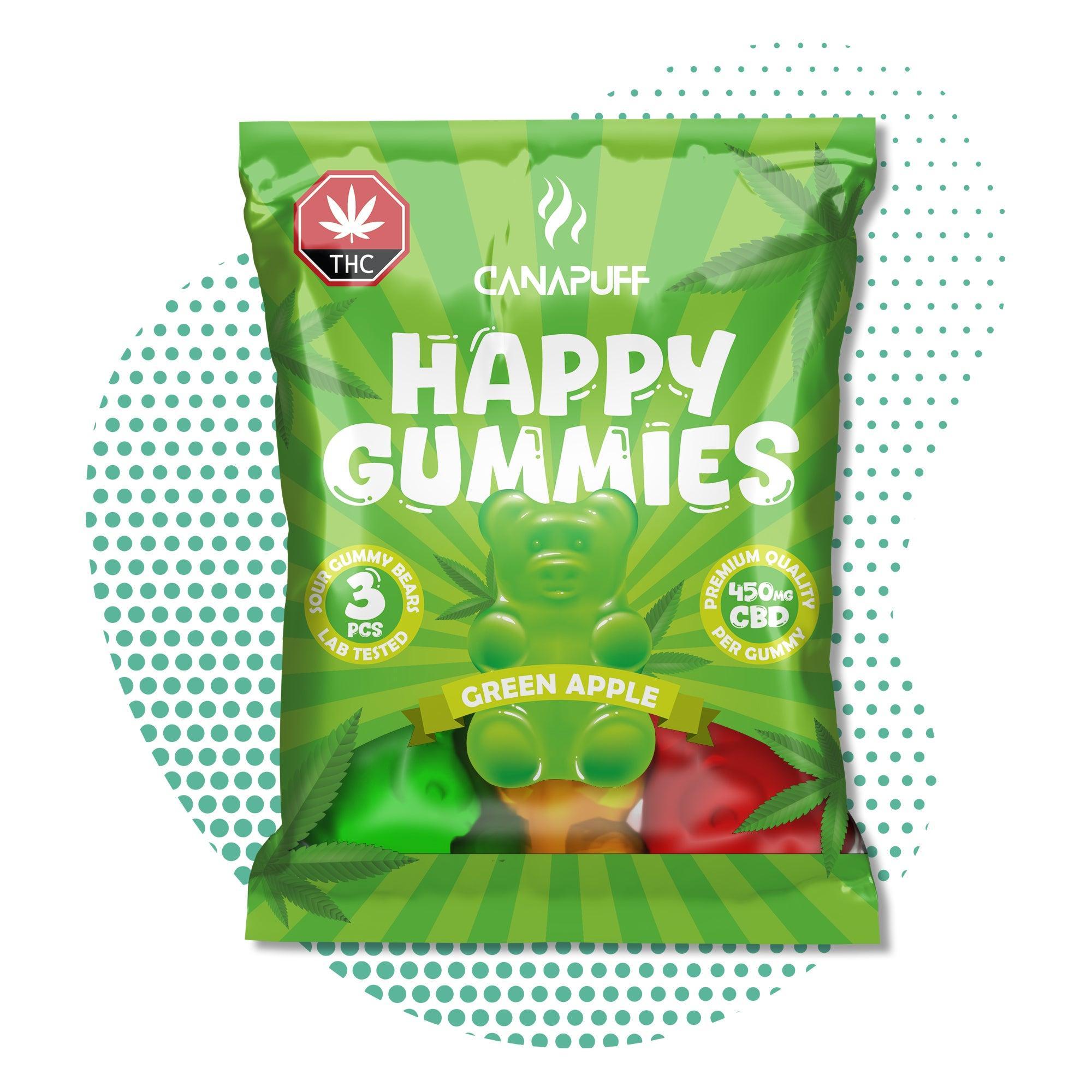 Canapuff - CBD Gummibärchen - Grüner Apfel-Canapuff