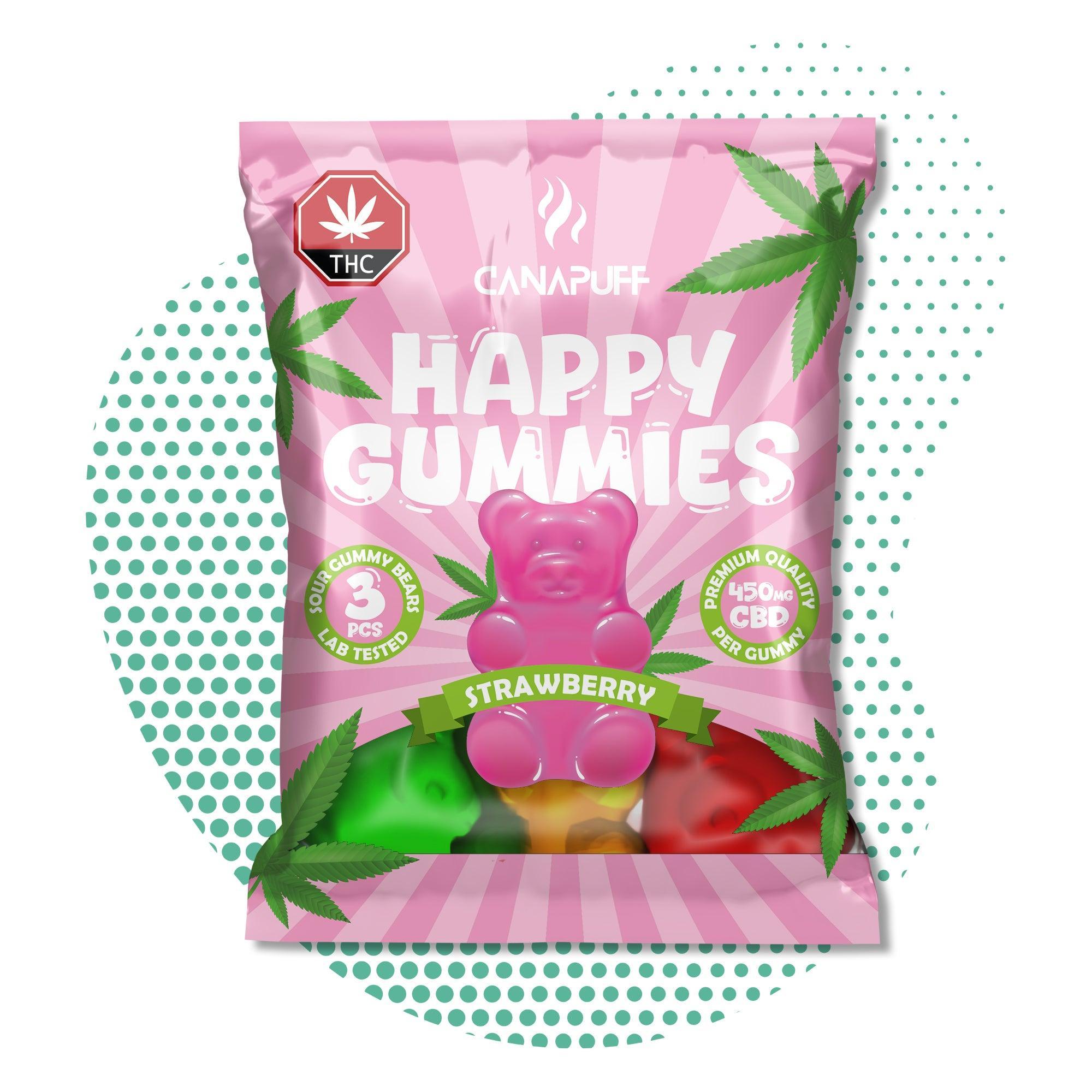 Canapuff - CBD Gummibärchen - Erdbeere-Canapuff