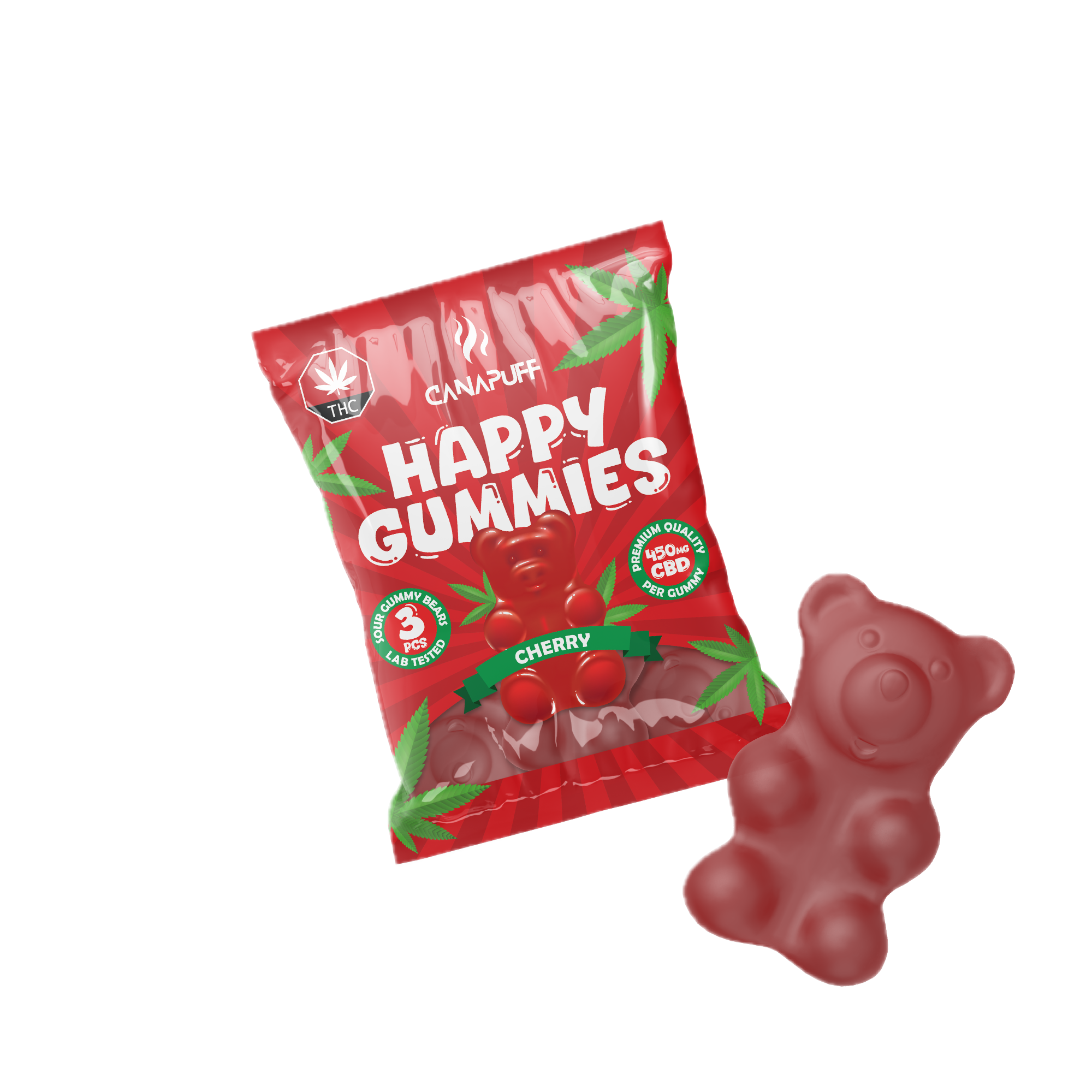CBD Gummibärchen Kirsche