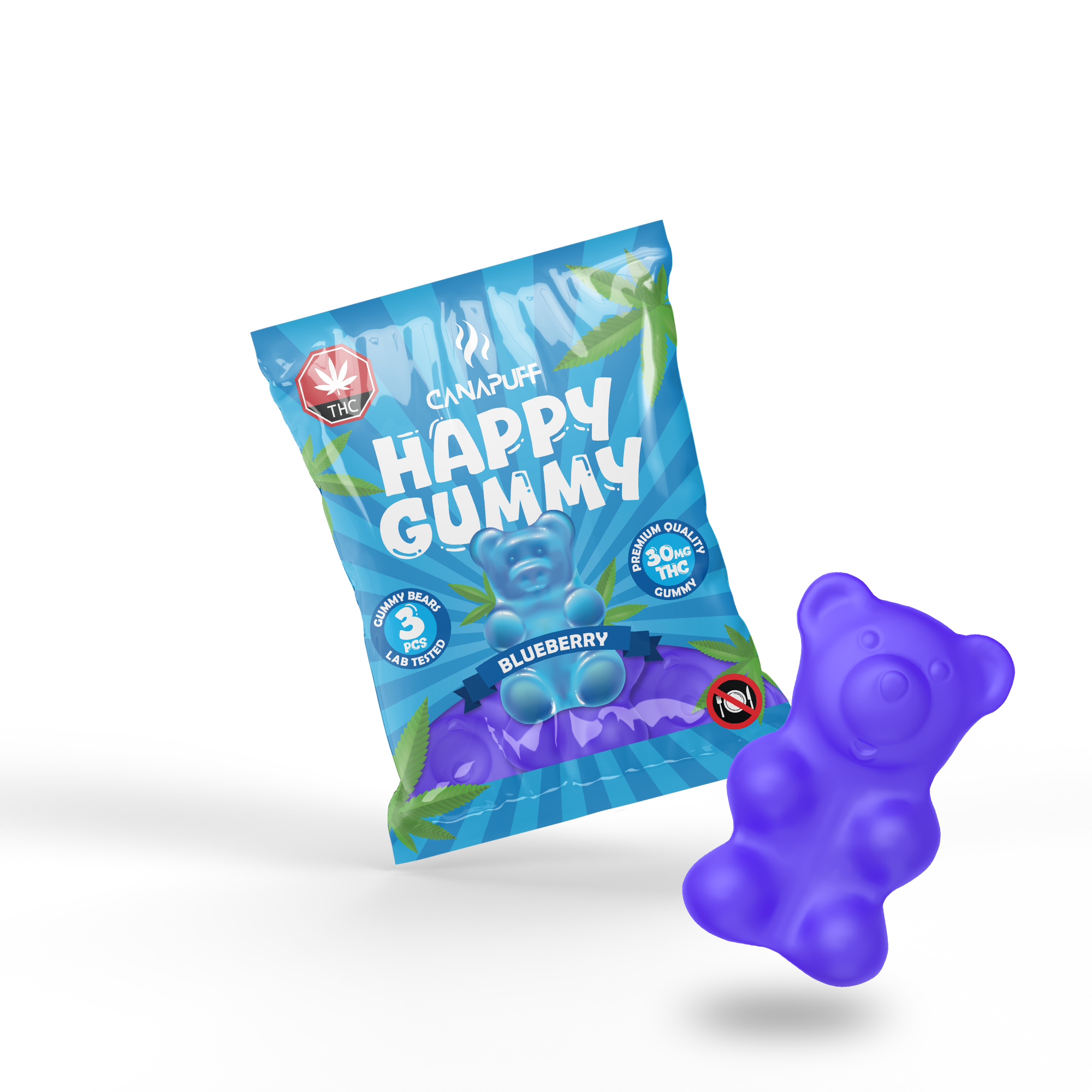 THC Gummibärchen Heidelbeere