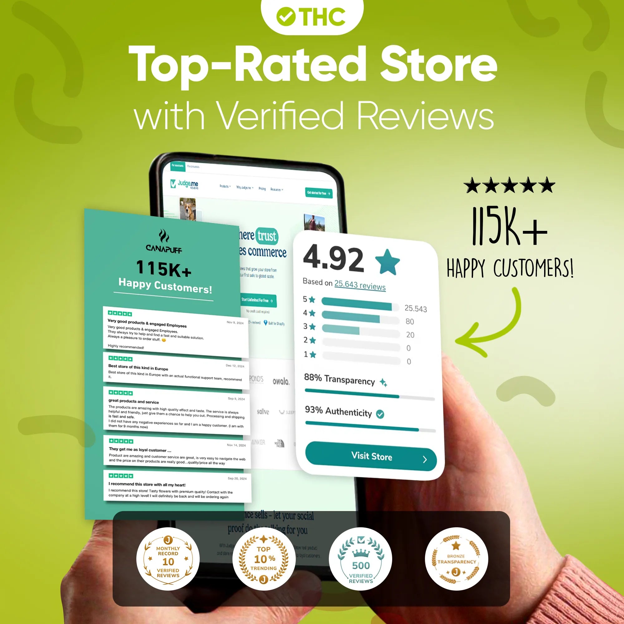 THC Gummibärchen Green Apple-Canapuff