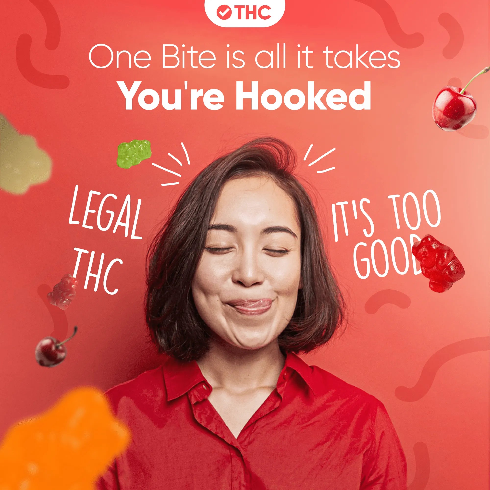 THC Gummibärchen Cherry-Canapuff