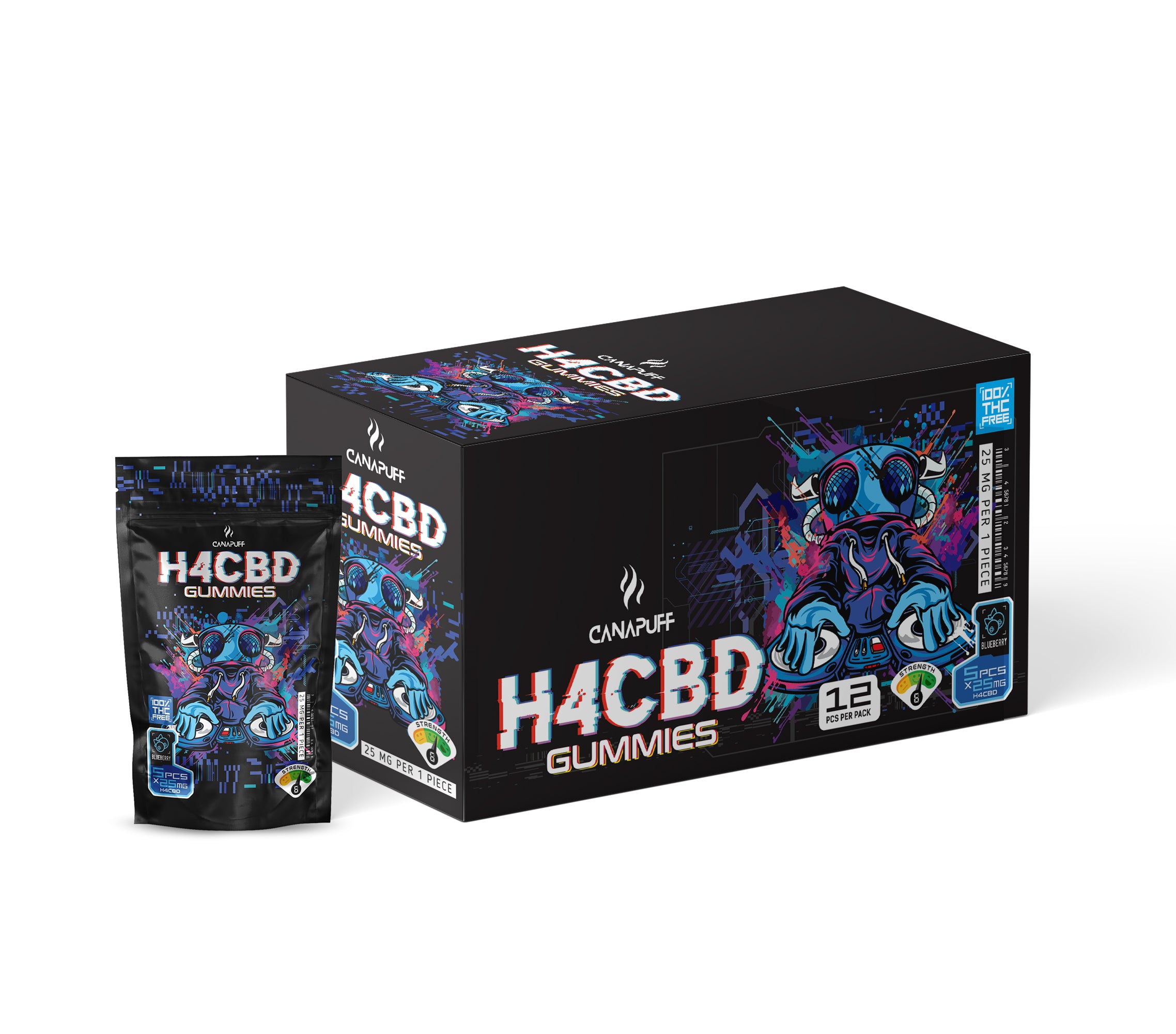 Canapuff - H4CBD Gummibärchen - Blueberry Canapuff