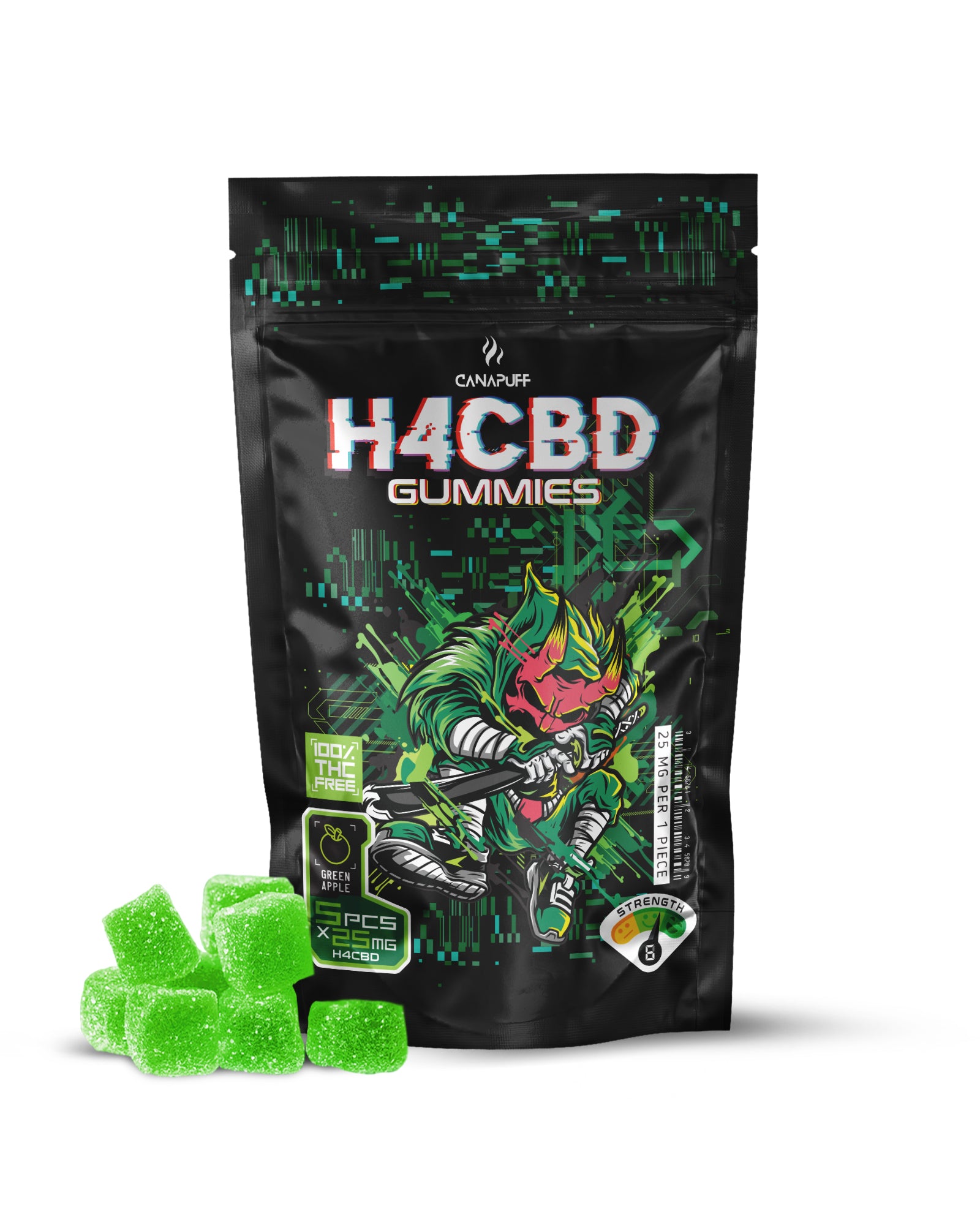 Canapuff - H4CBD Gummibärchen - Green Apple Canapuff