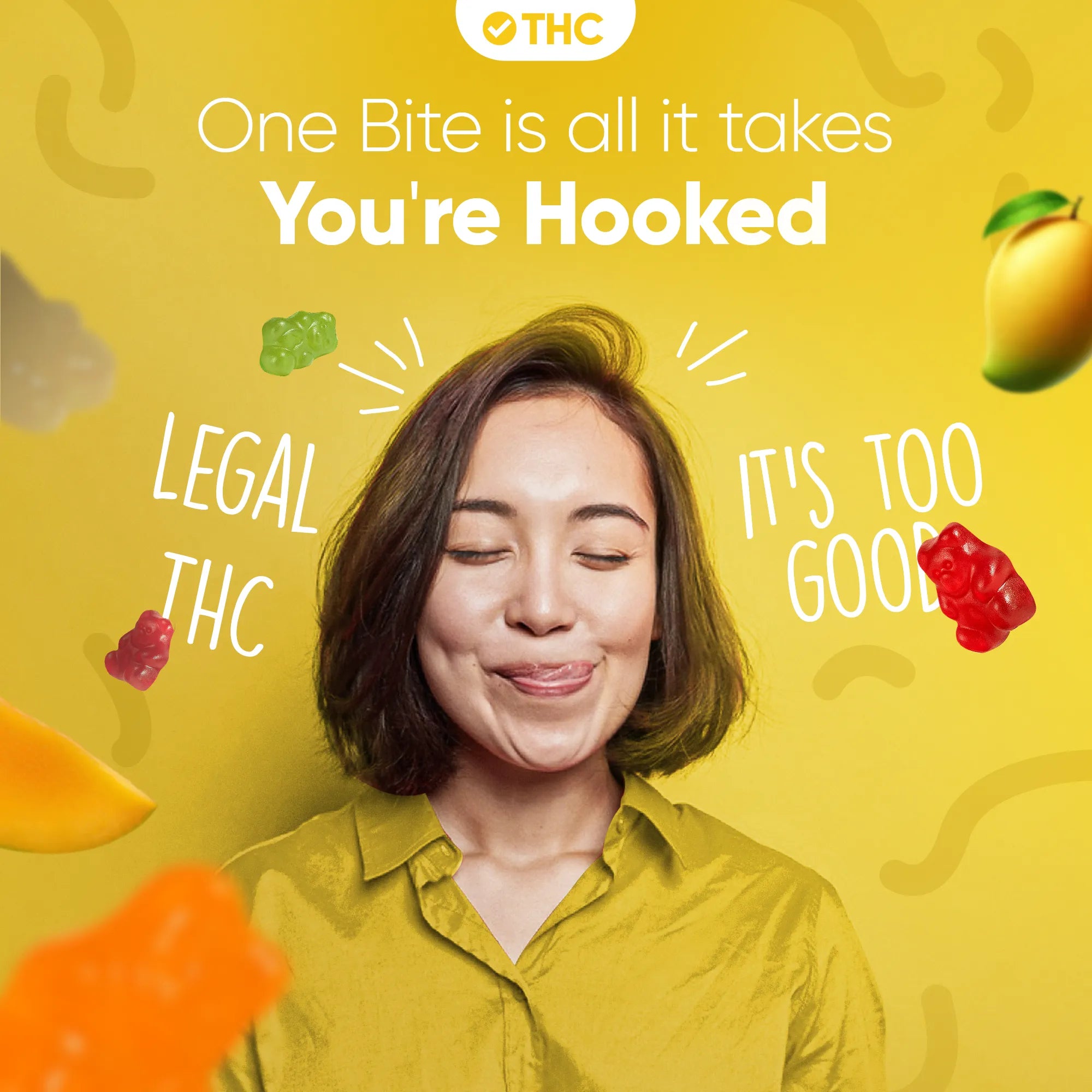 THC Gummibärchen Mango-Canapuff