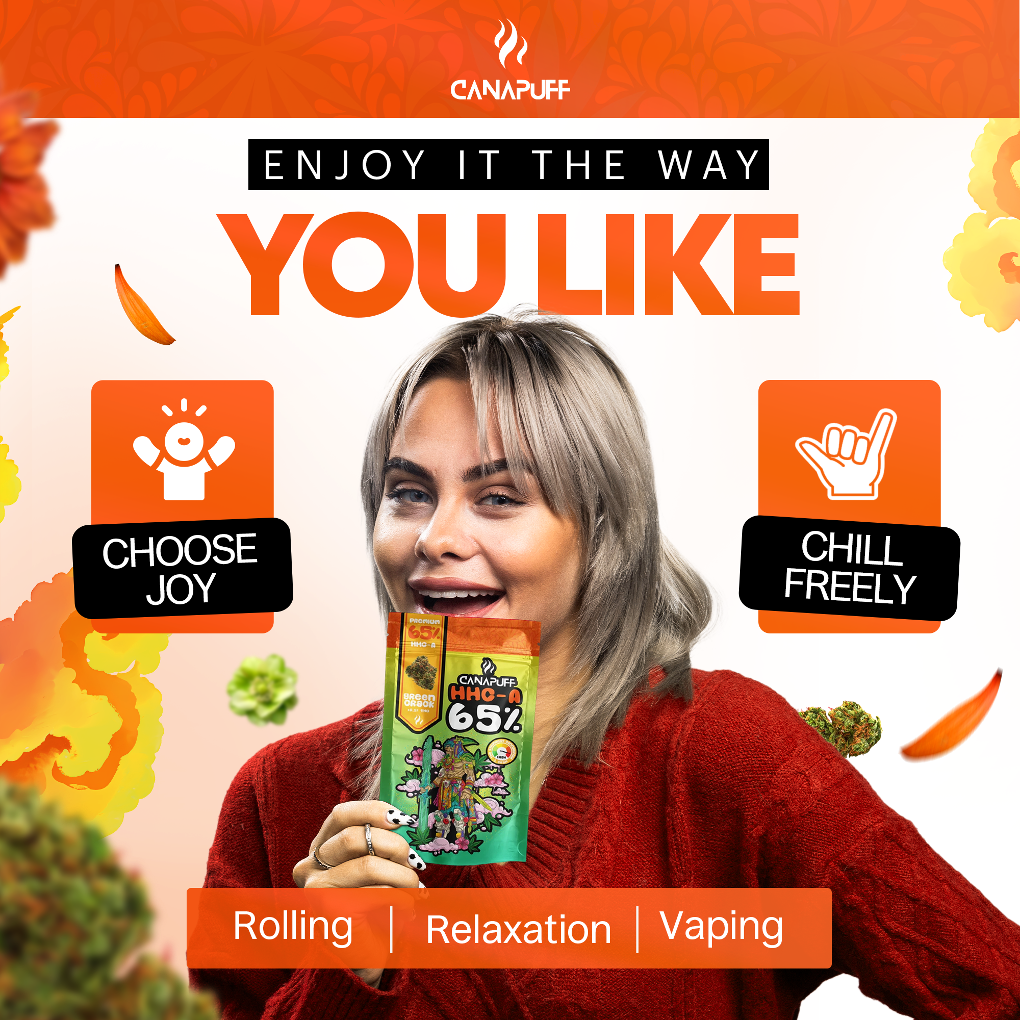 Canapuff - Green Crack 65% - HHC-A Blüten-Canapuff