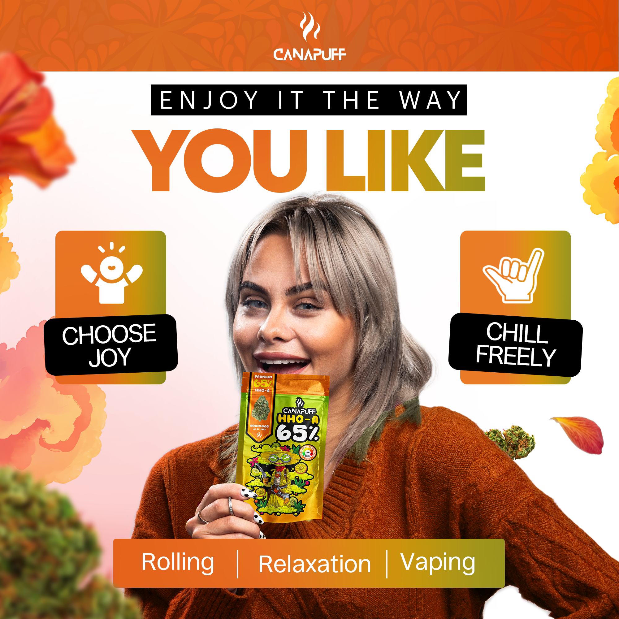 Canapuff - Gelonade 65% - HHC-A Flowers-Canapuff