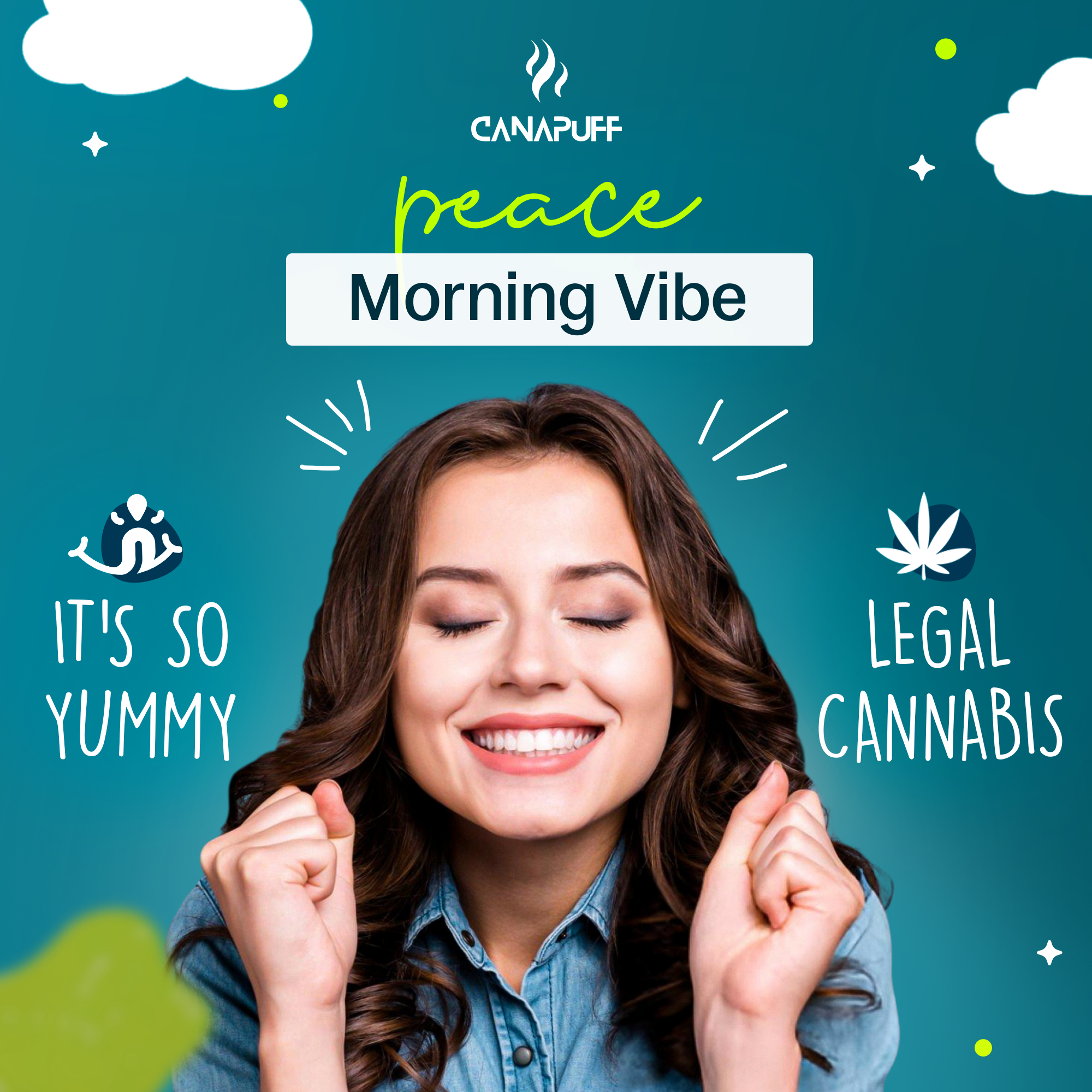 CBN+THC Gummibärchen - Cherry-Canapuff