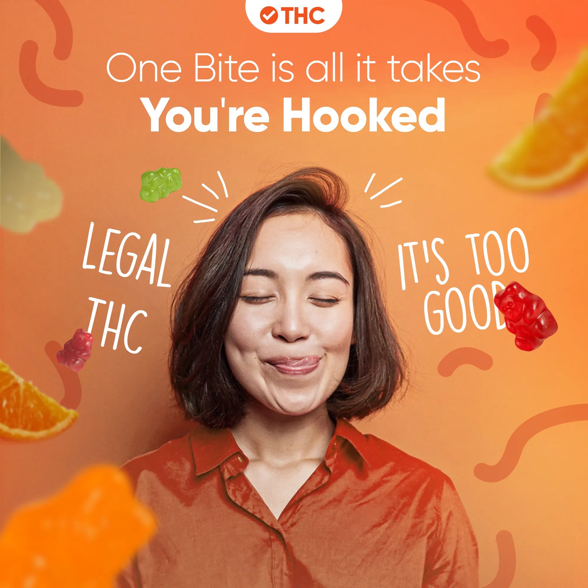 THC Gummibärchen Orange-Canapuff