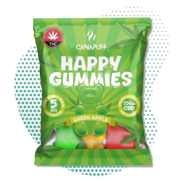 Canapuff - CBD Gummibärchen - Grüner Apfel-Canapuff