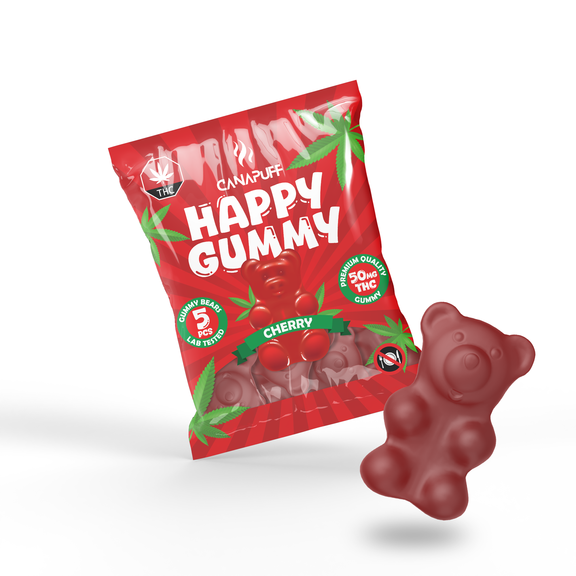 THC Gummibonbons - Kirsche