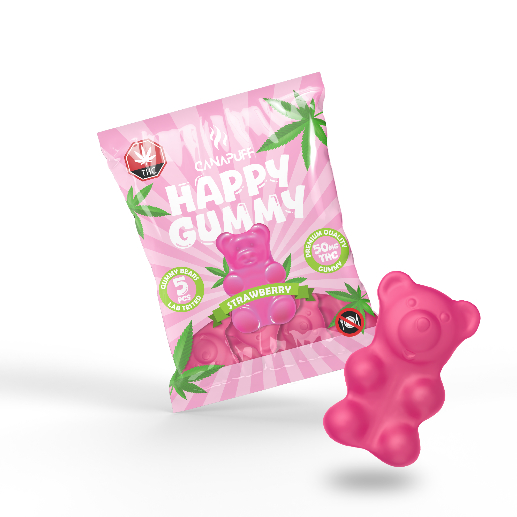 THC Gummibärchen - Erdbeere