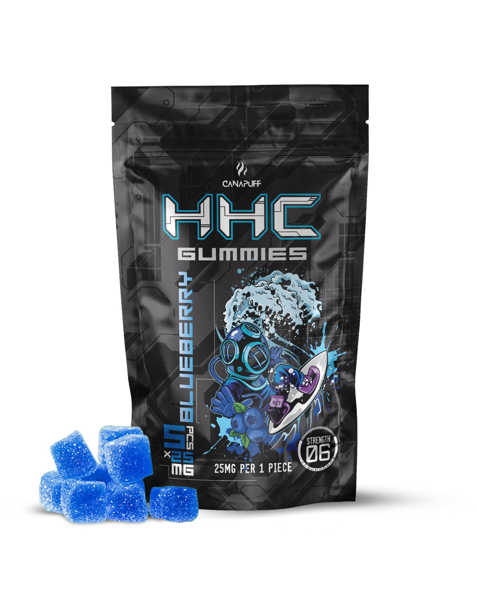 HHC Gummibärchen Blueberry (Doypack) 2