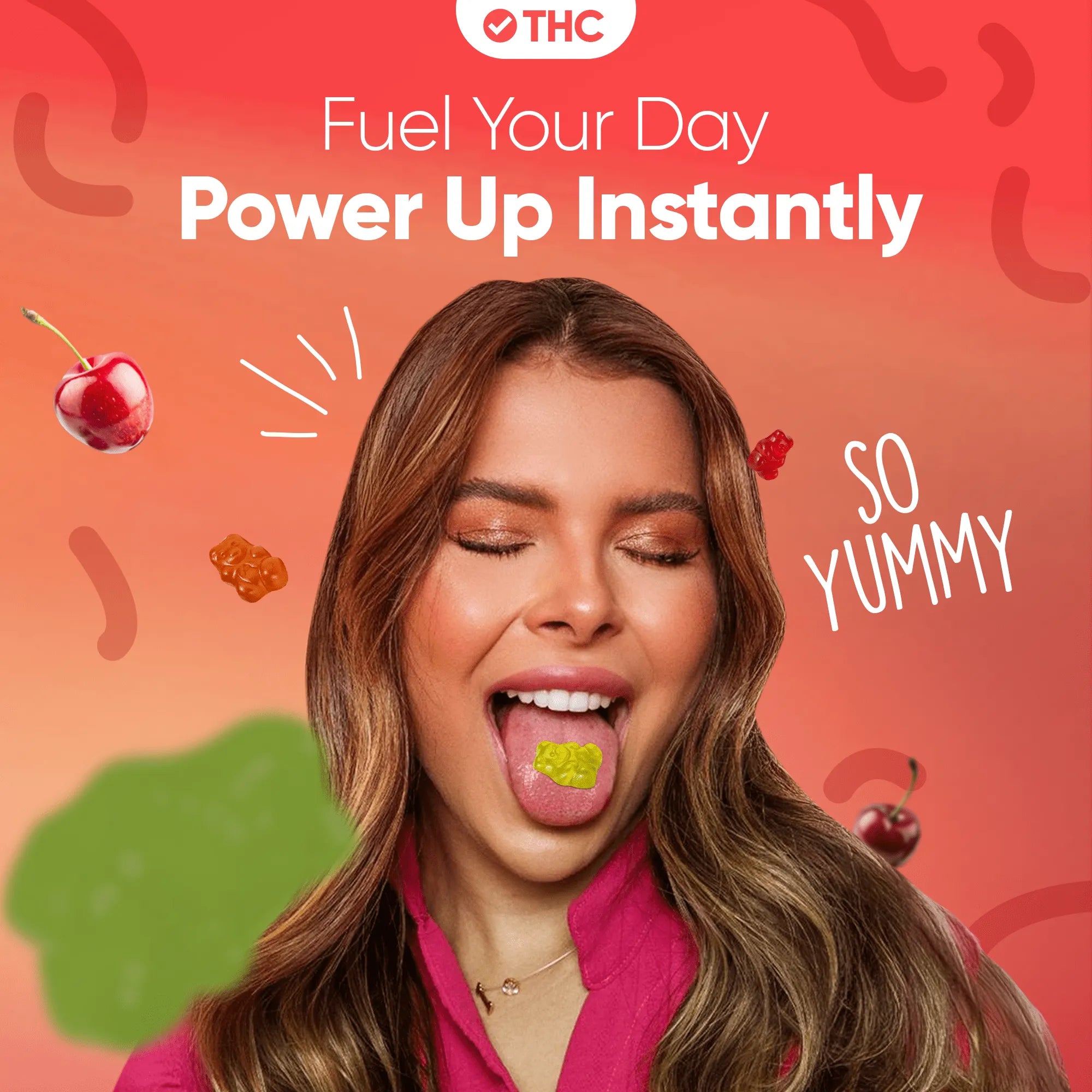 THC Gummibärchen Cherry-Canapuff