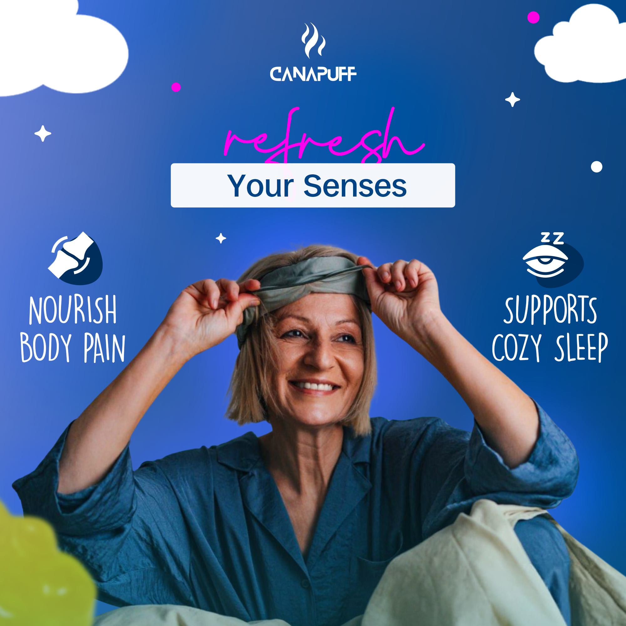 Melatonin Gummibärchen - Himbeer-Canapuff