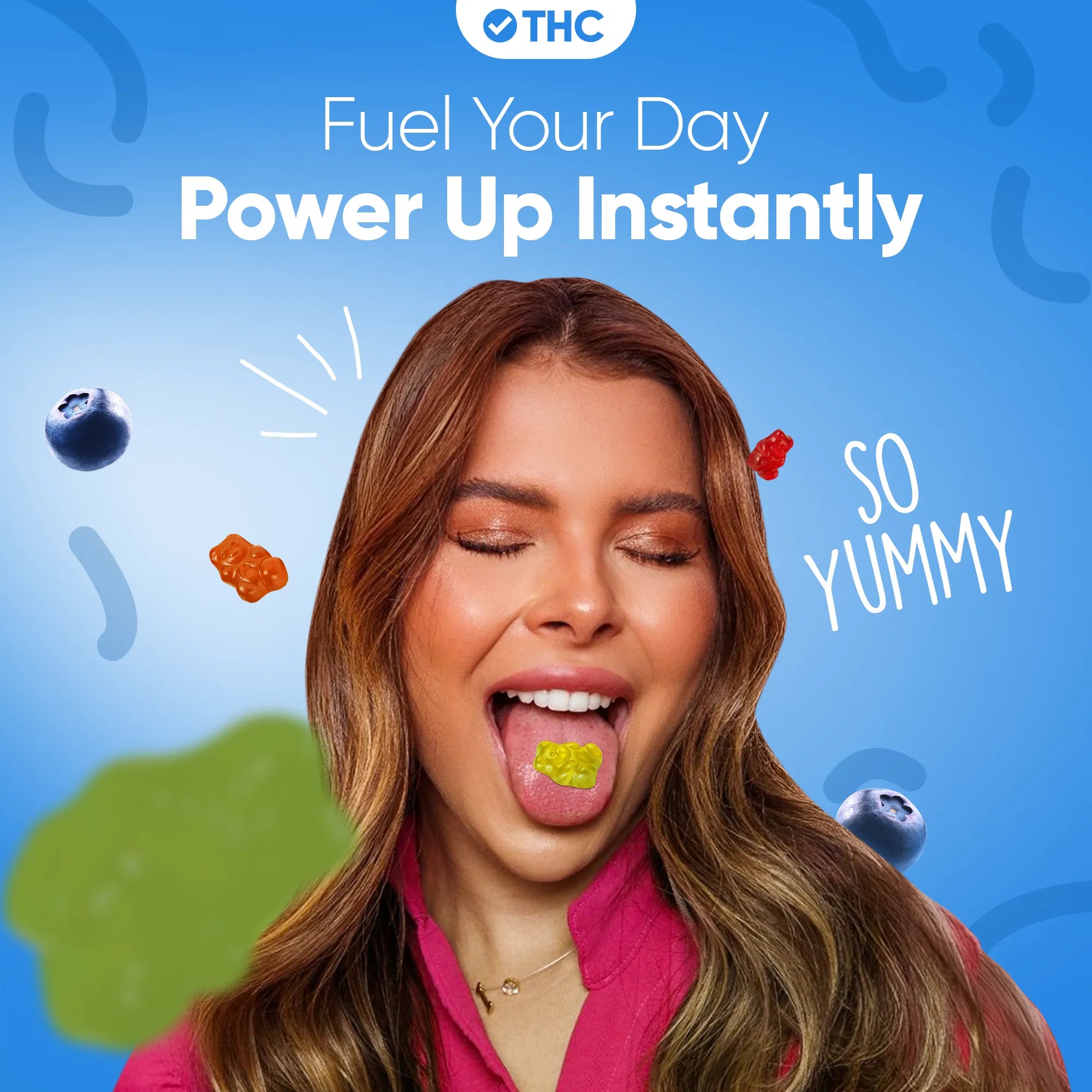 THC Gummibärchen Blueberry-Canapuff