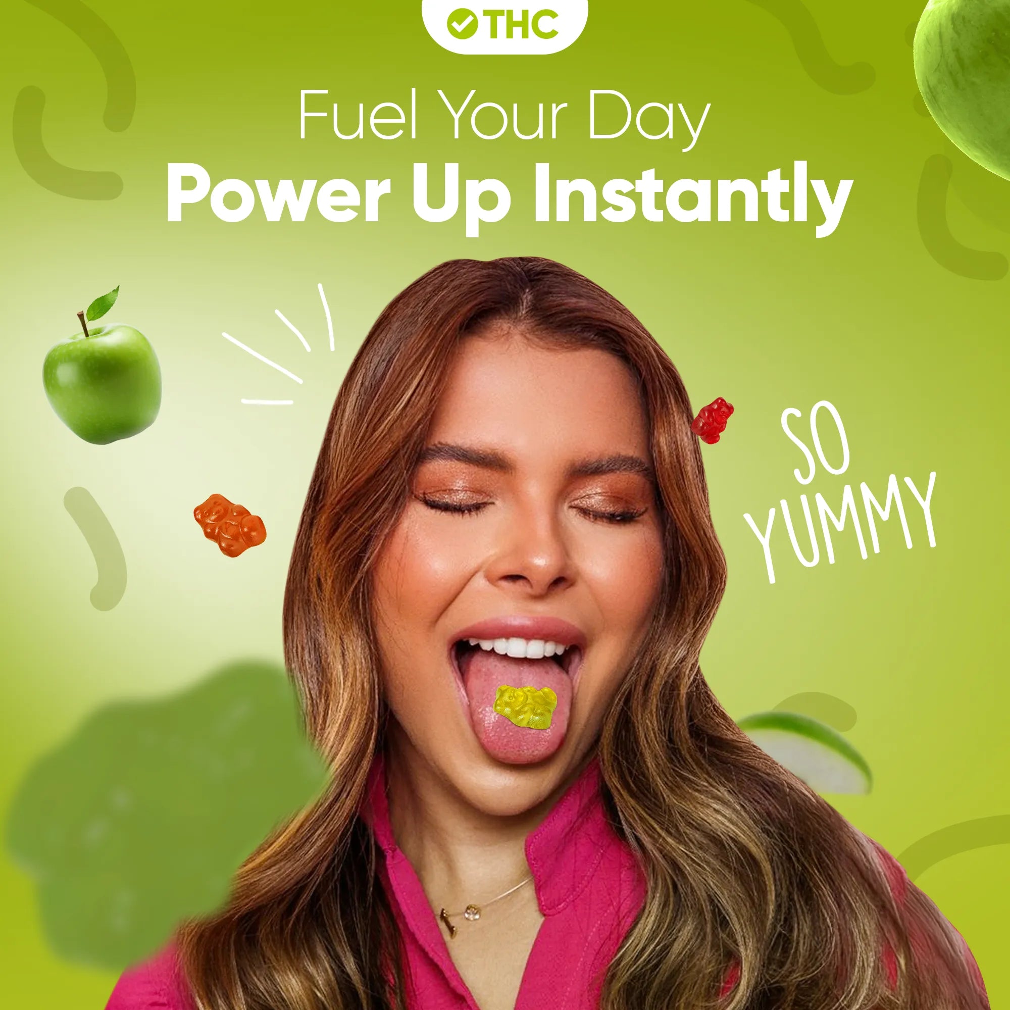 THC Gummibärchen Green Apple-Canapuff