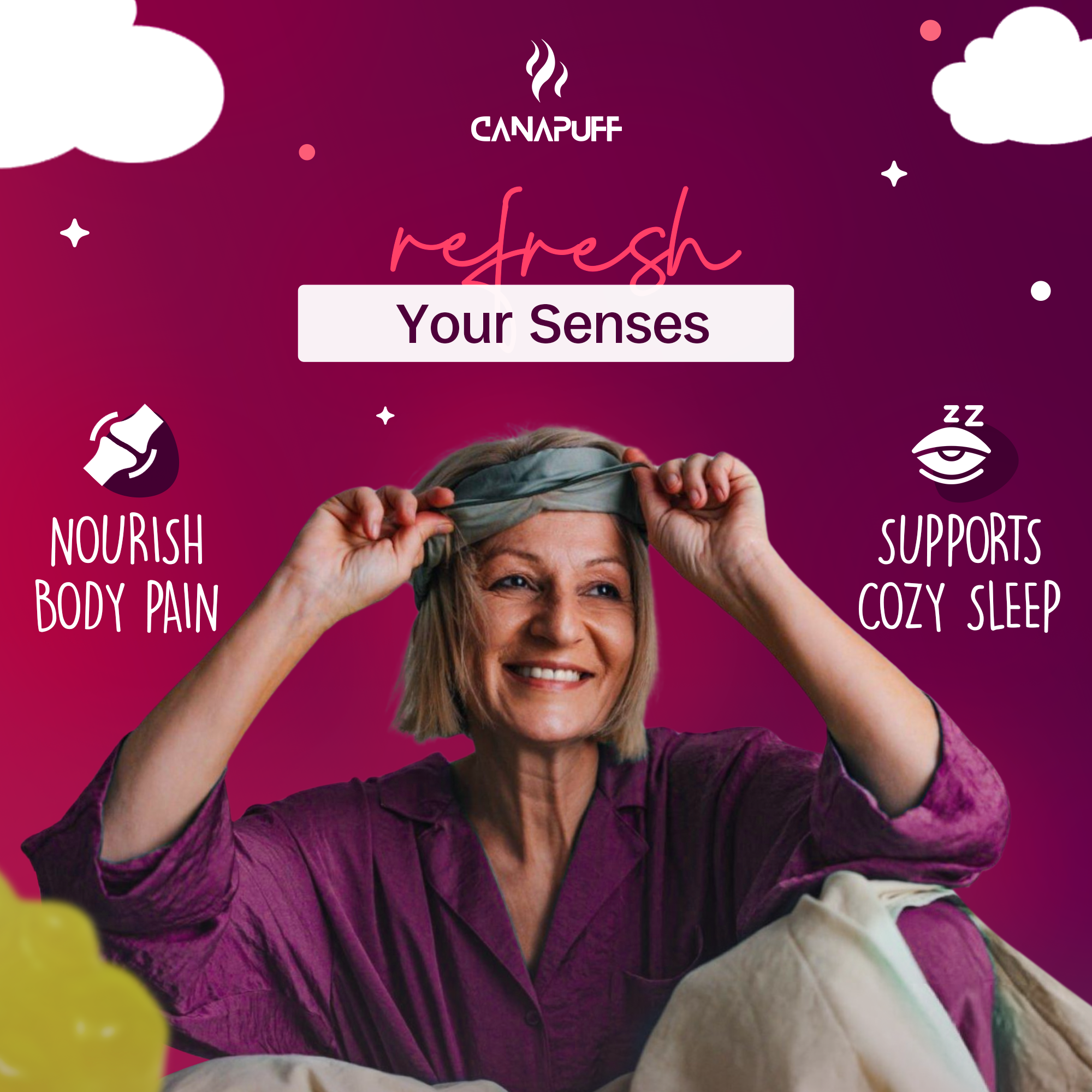 Melatonin+CBD Gummibärchen - Cherry-Canapuff