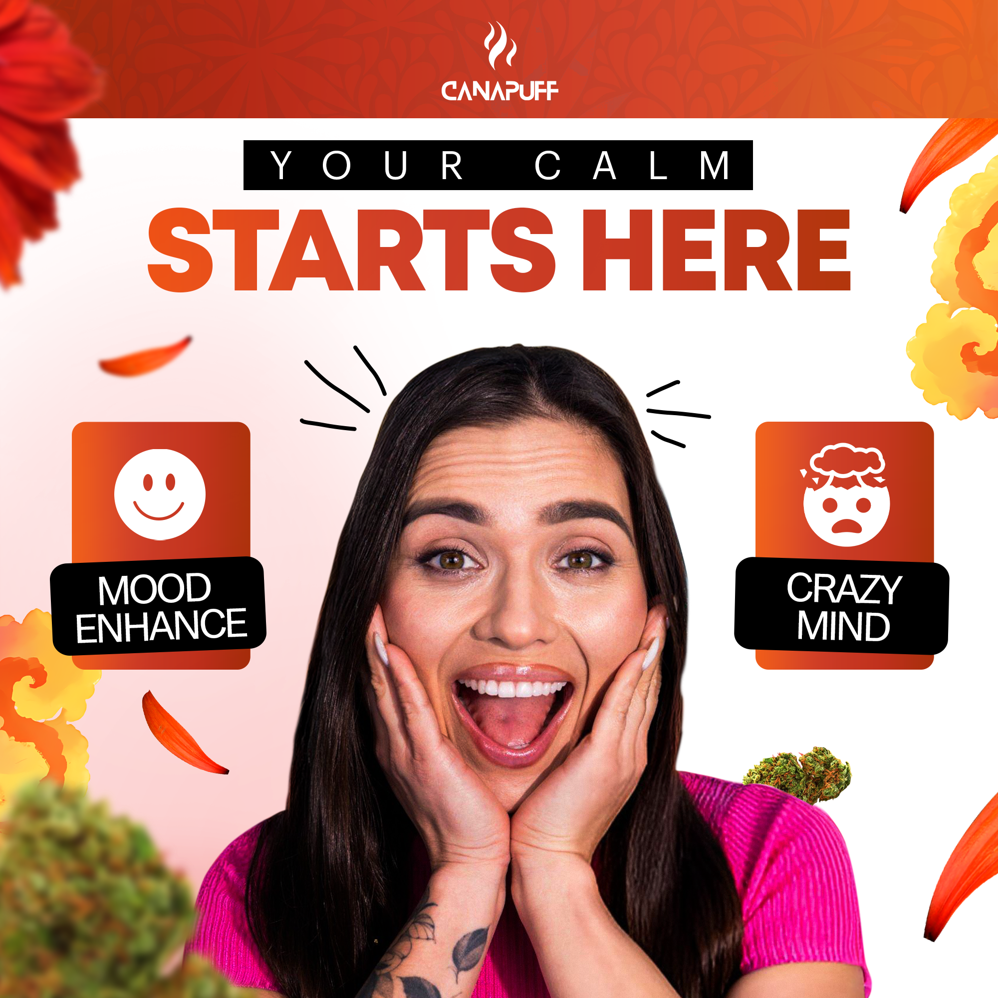 Canapuff - Tangie Dream 65% - HHC-A Flowers-Canapuff