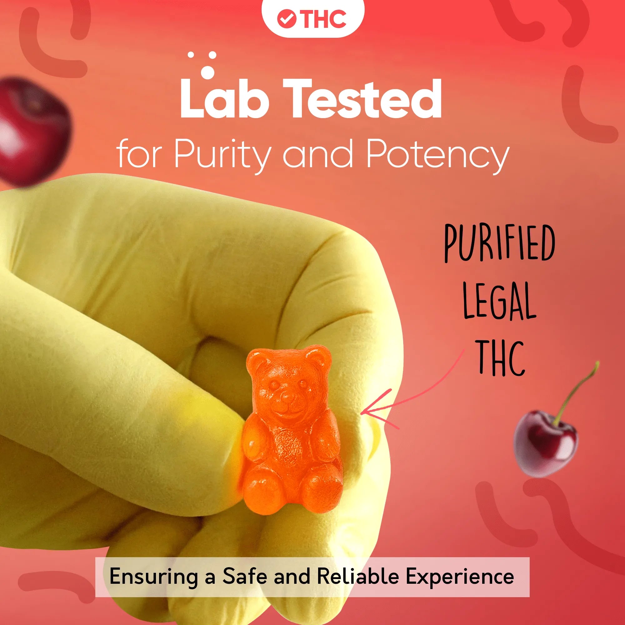THC Gummibärchen Cherry-Canapuff