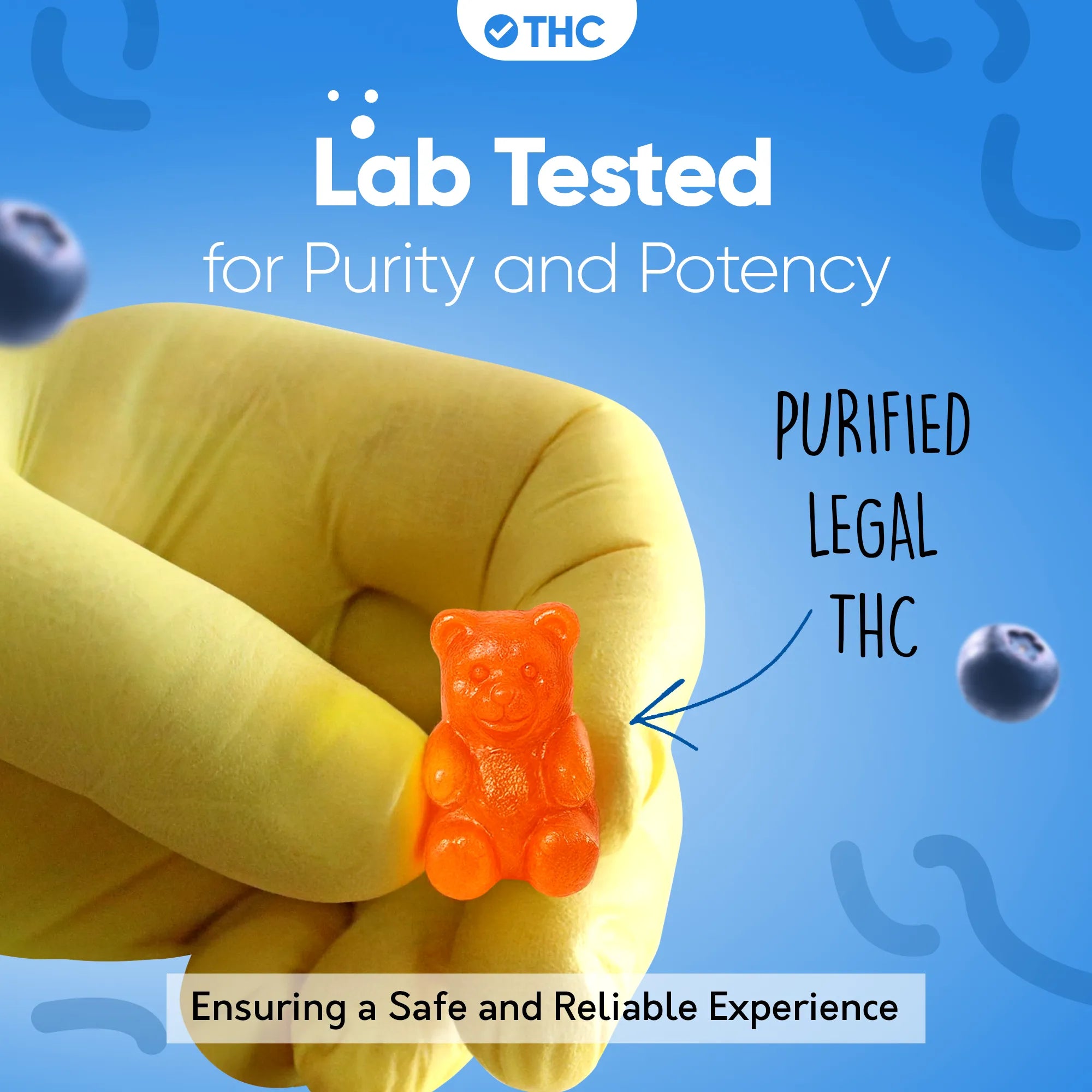 THC Gummibärchen Blueberry-Canapuff