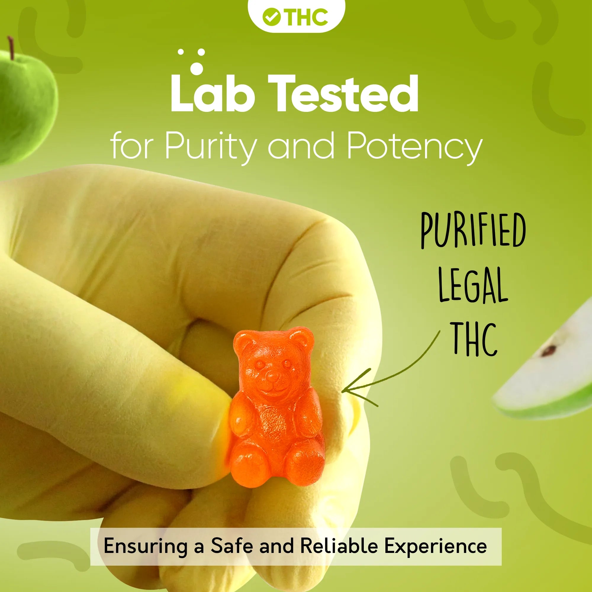 THC Gummibärchen Green Apple-Canapuff