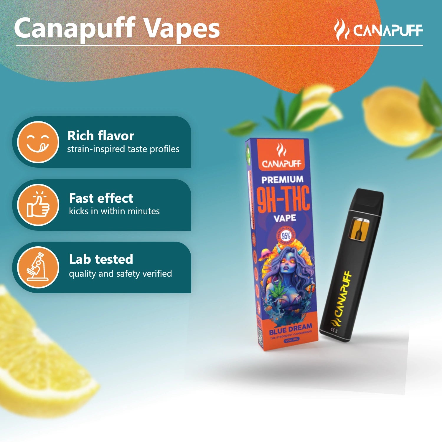 9H-THC Vape Blue Dream 95 % 1 ml