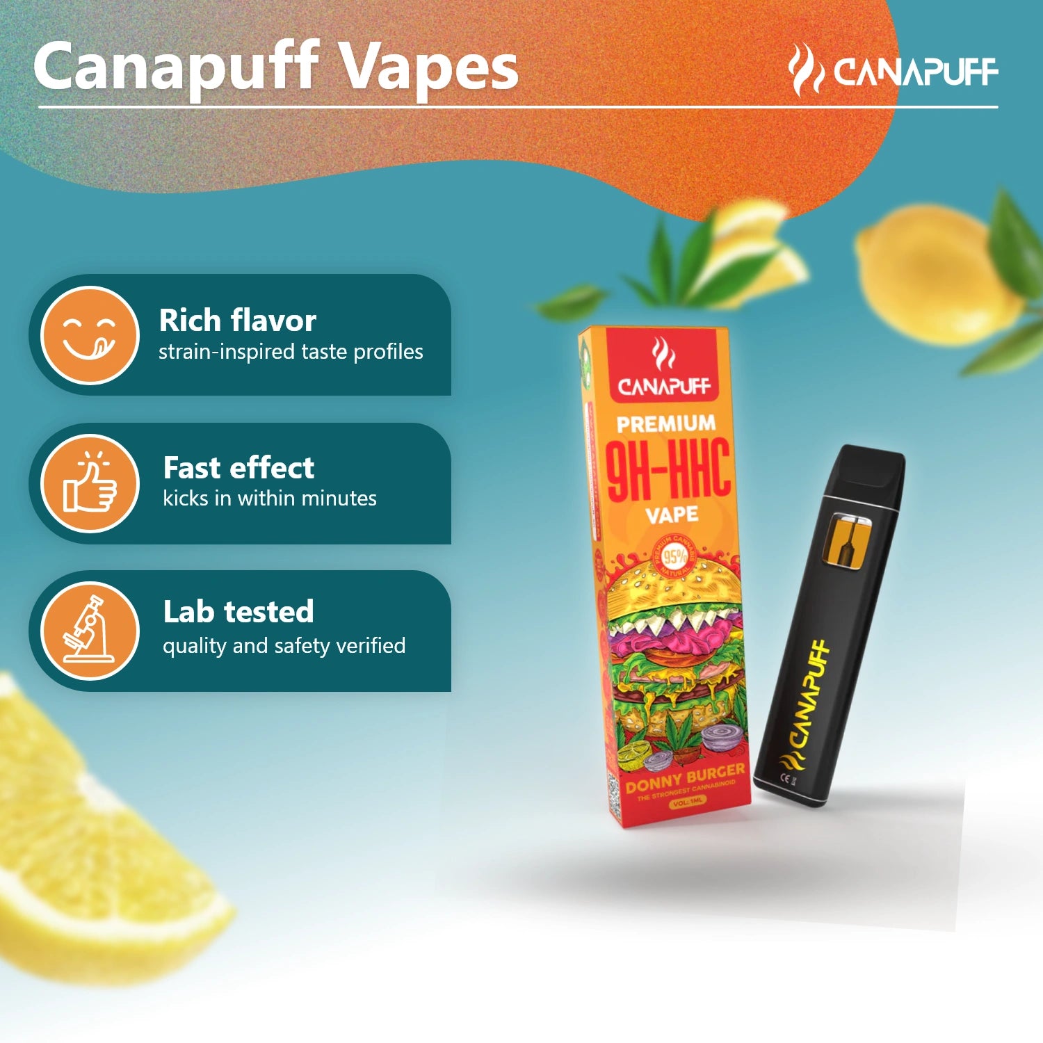 9H-HHC Vape Donny Burger 95 % 1 ml