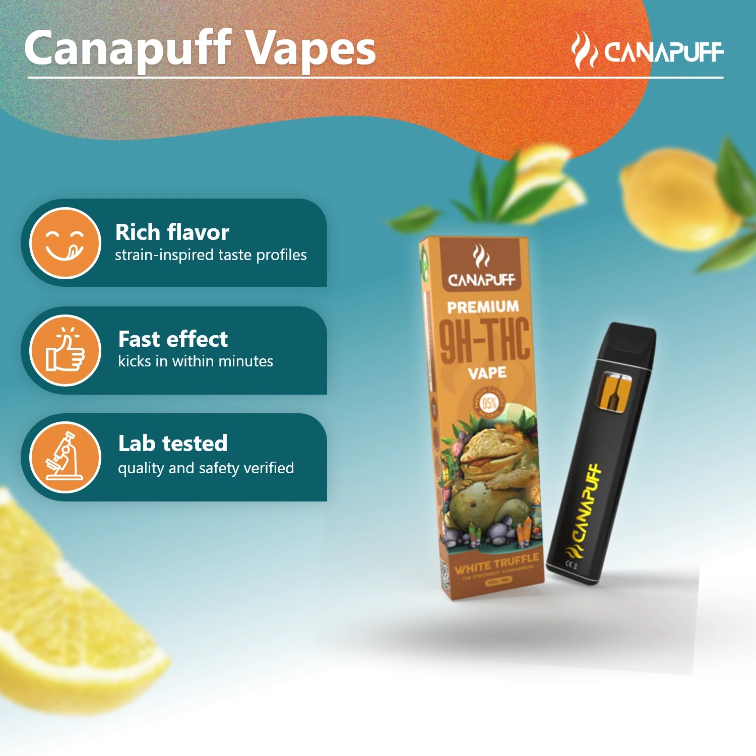 White Truffle 95% 10-OH-THC - Canapuff - Vape - 1ml