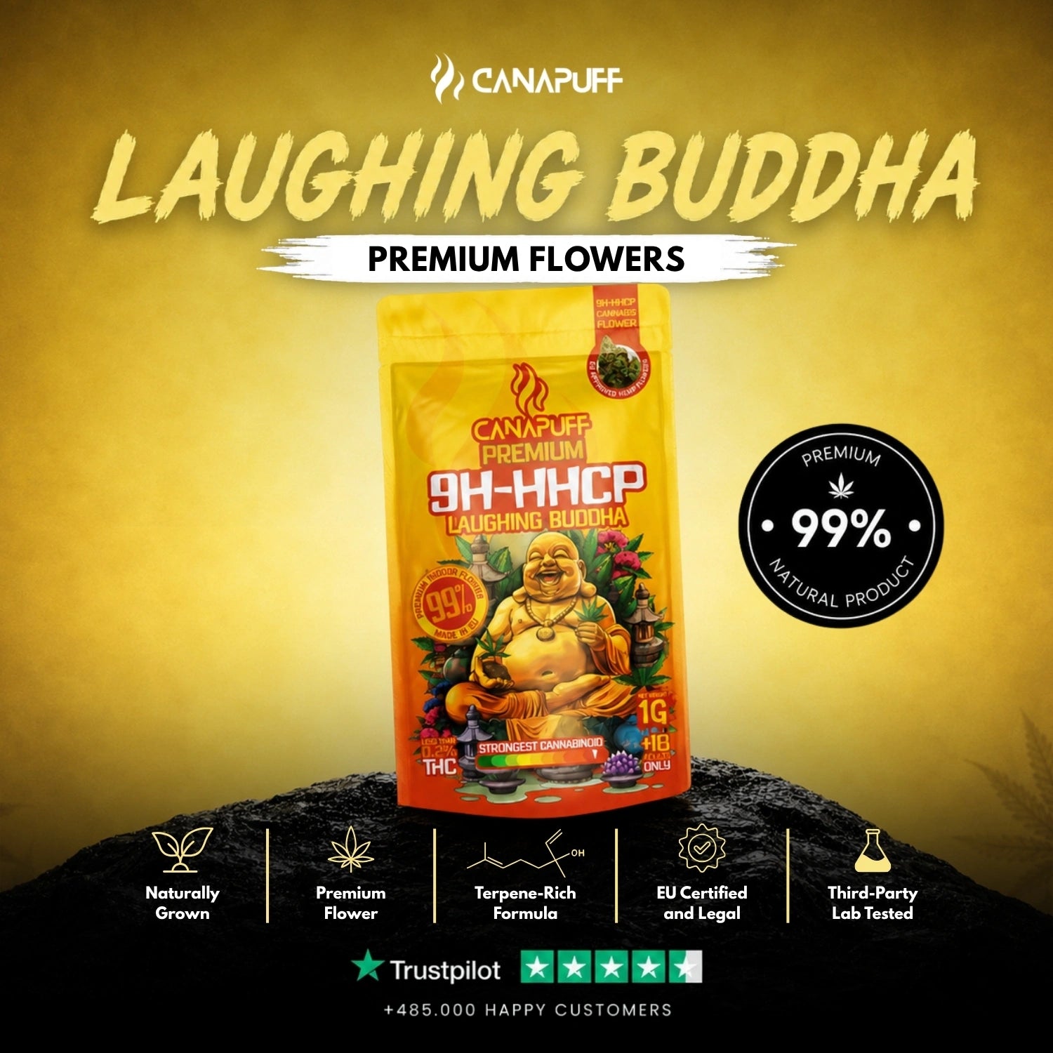 9H-HHCP Blüten Laughing Buddha 99%