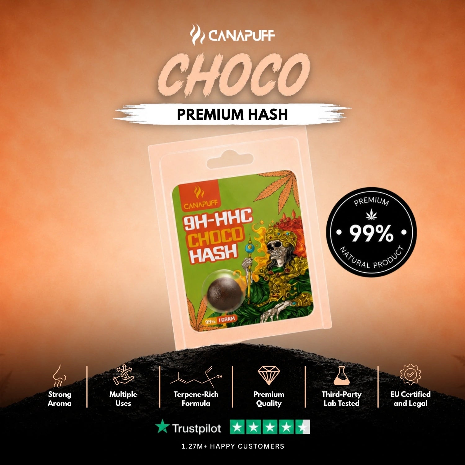 9H-HHC Hash Choco 99%