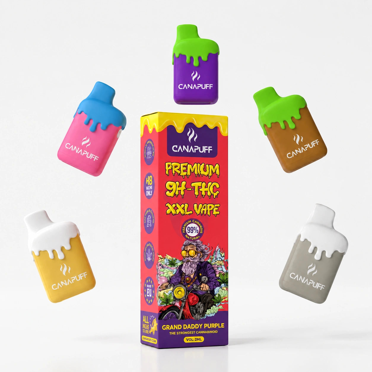 9H-HHC XXL Vape Grand Daddy Purple 99% 2ml