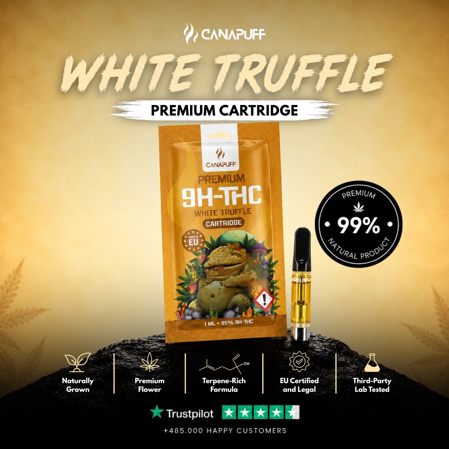 9H-THC Kartusche White Truffle 95%